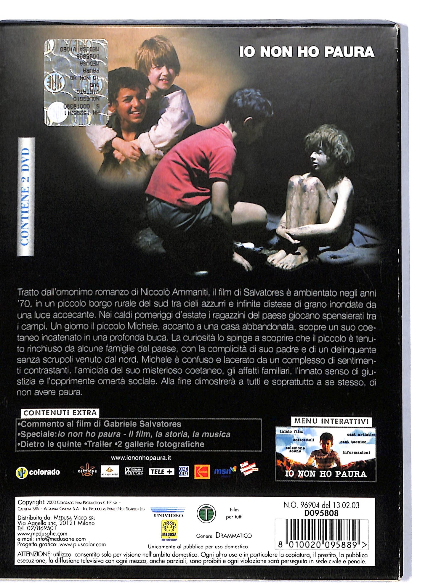 EBOND Io Non Ho Paura DIGIPACK DVD D805339