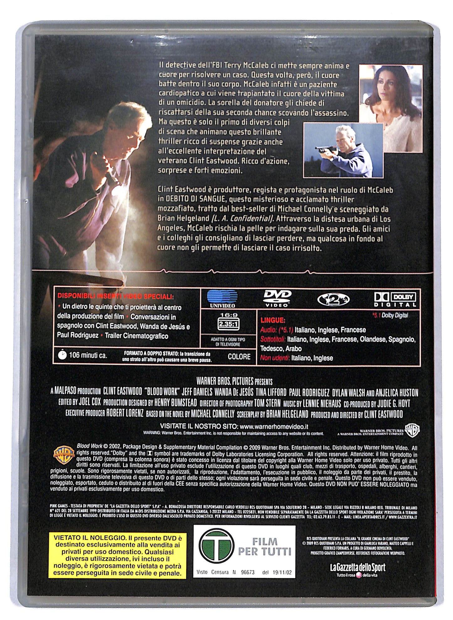 EBOND Debito di sangue EDITORIALE DVD D805362