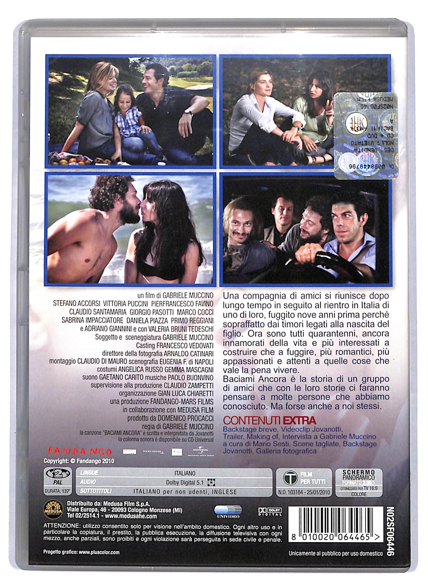 EBOND Baciami ancora 2 DVD+ CD Colonna Sonora D805455