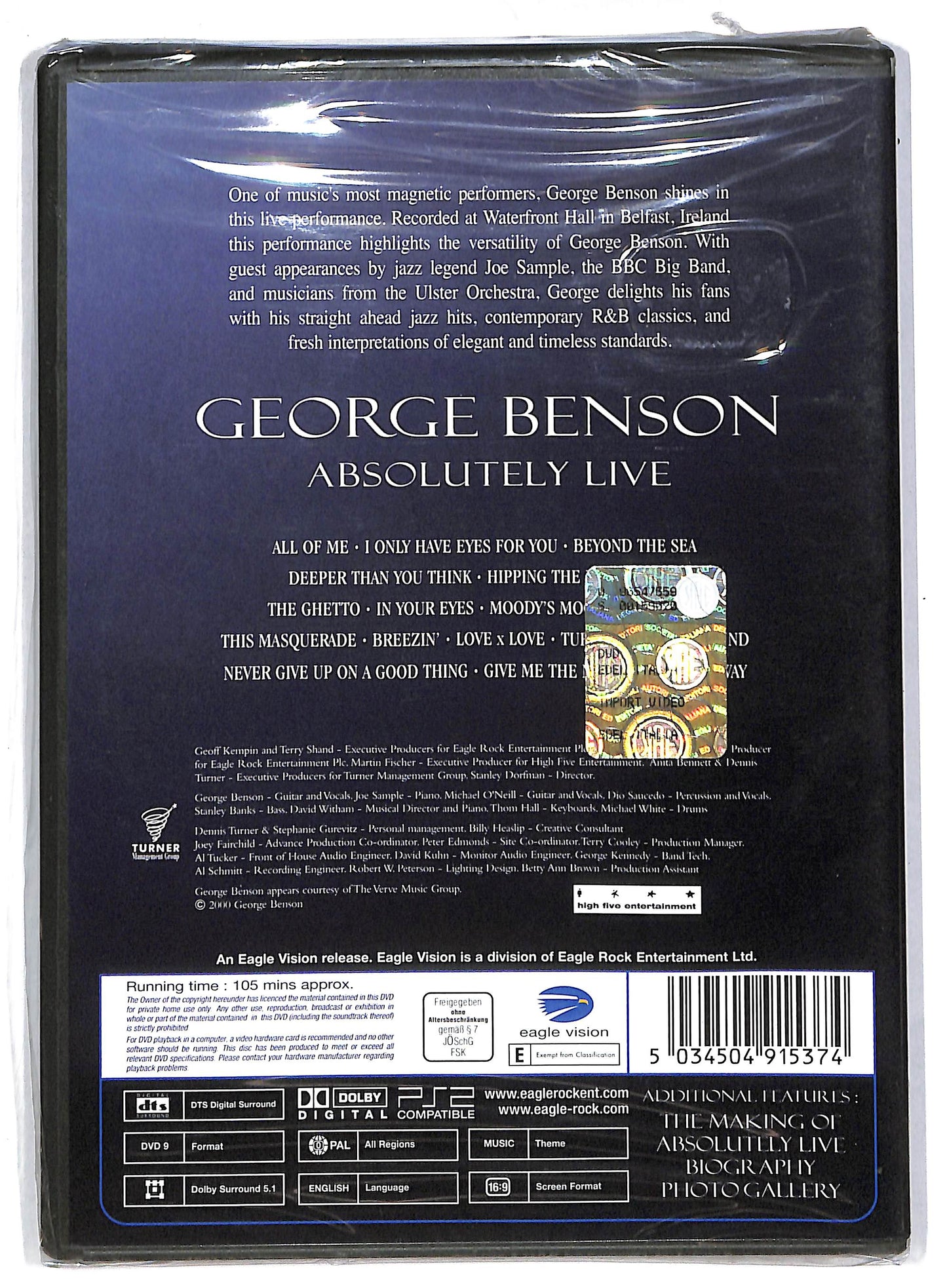 EBOND George Benson – Absolutely Live DVD D805703