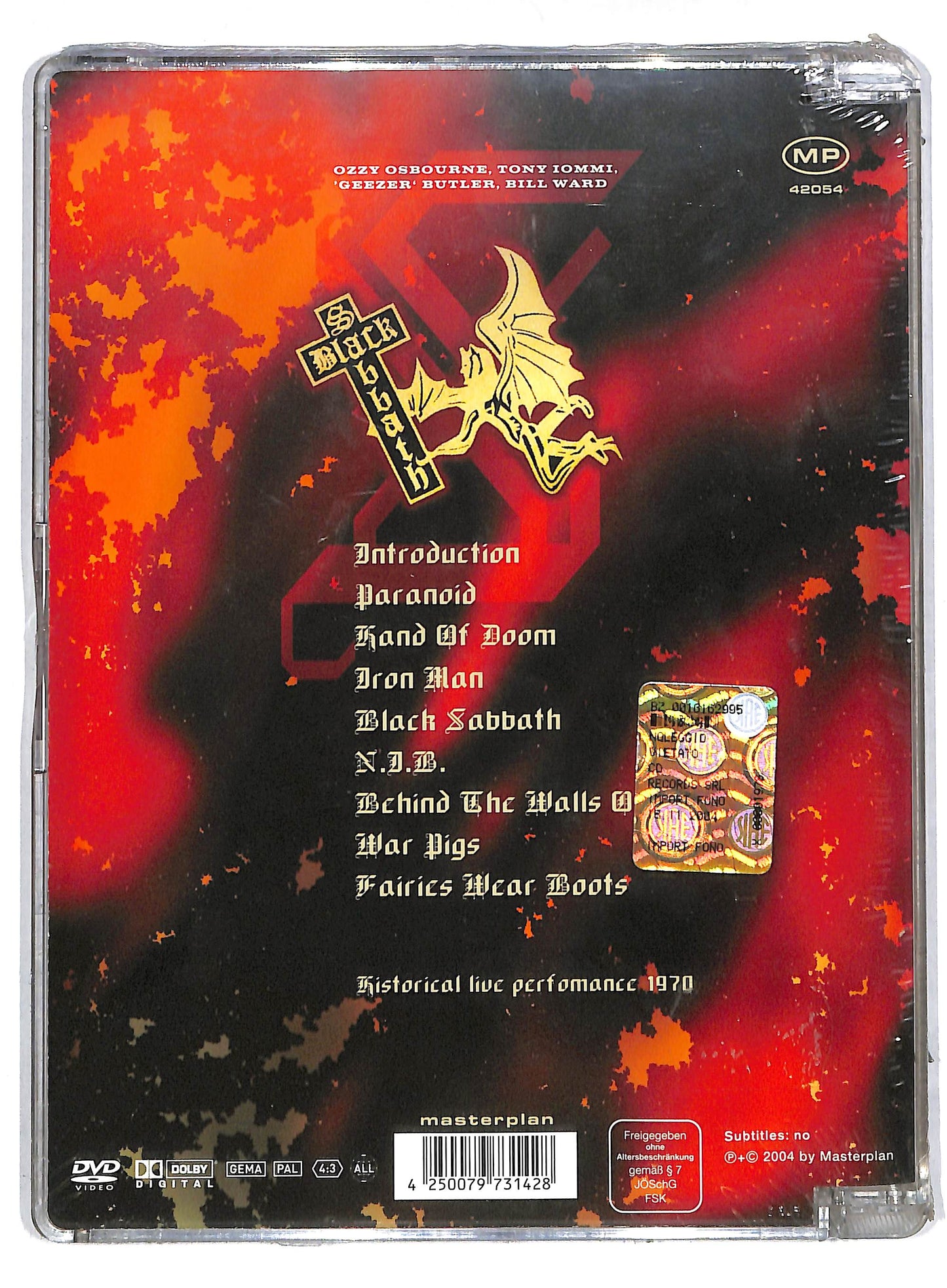 EBOND Black Sabbath In Concert Super Jewel Box DVD D805705