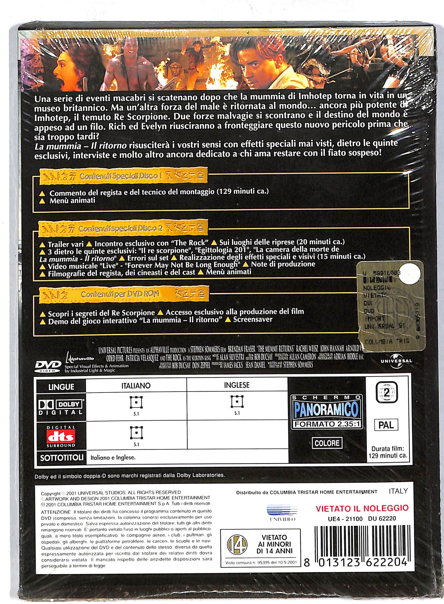 EBOND La mummia IL RITORNO DVD D805731
