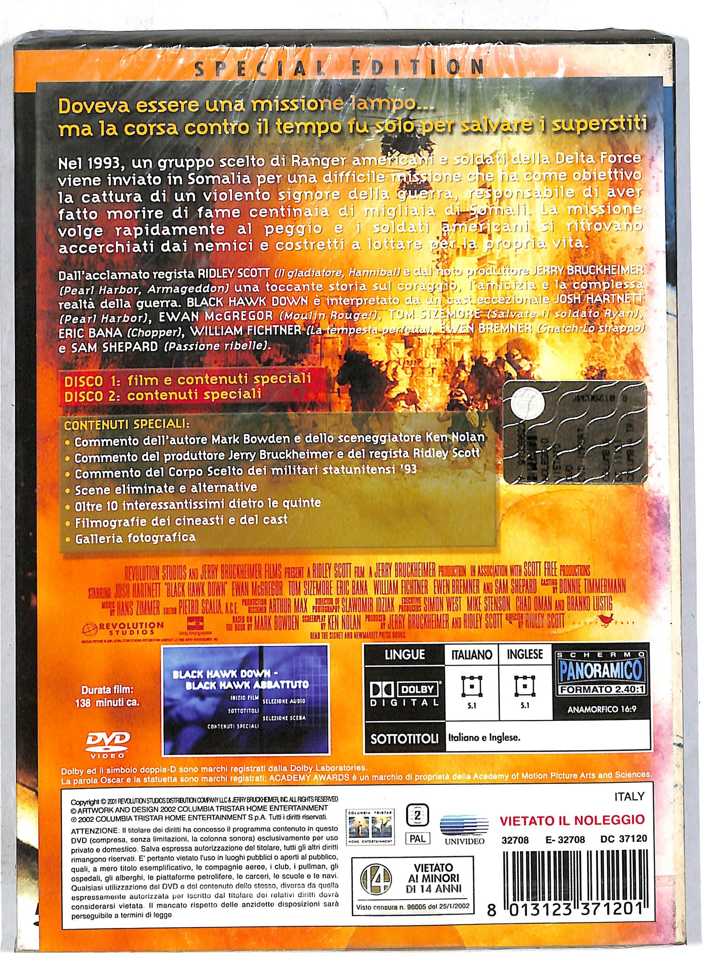 EBOND Black Hawk Down - Black Hawk abbattuto DVD D805759