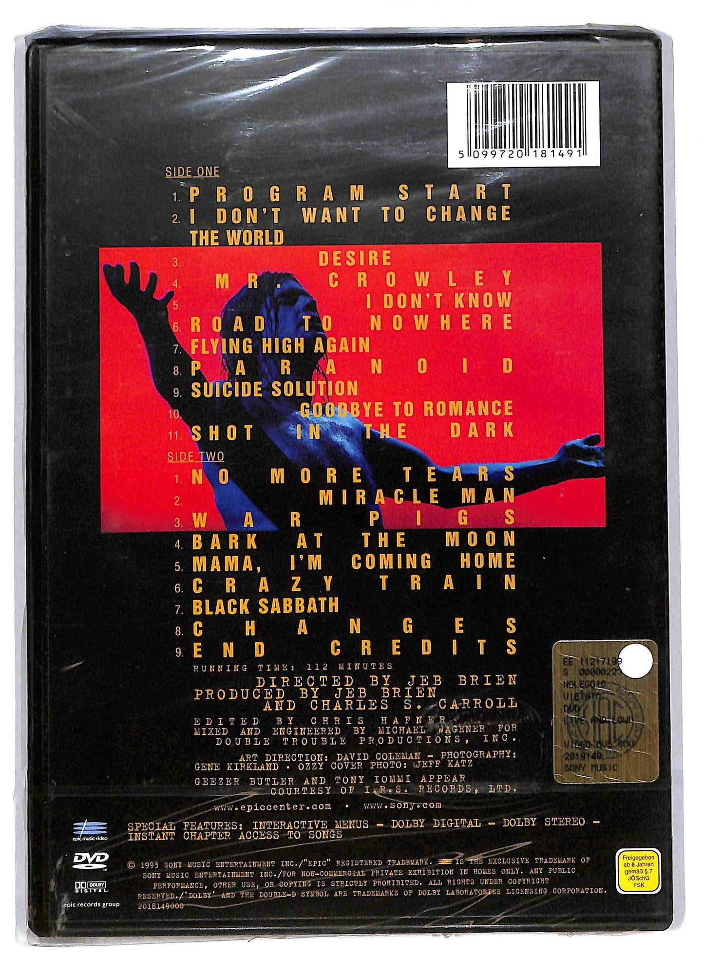 EBOND Ozzy Osbourne – Live & Loud DVD D805810