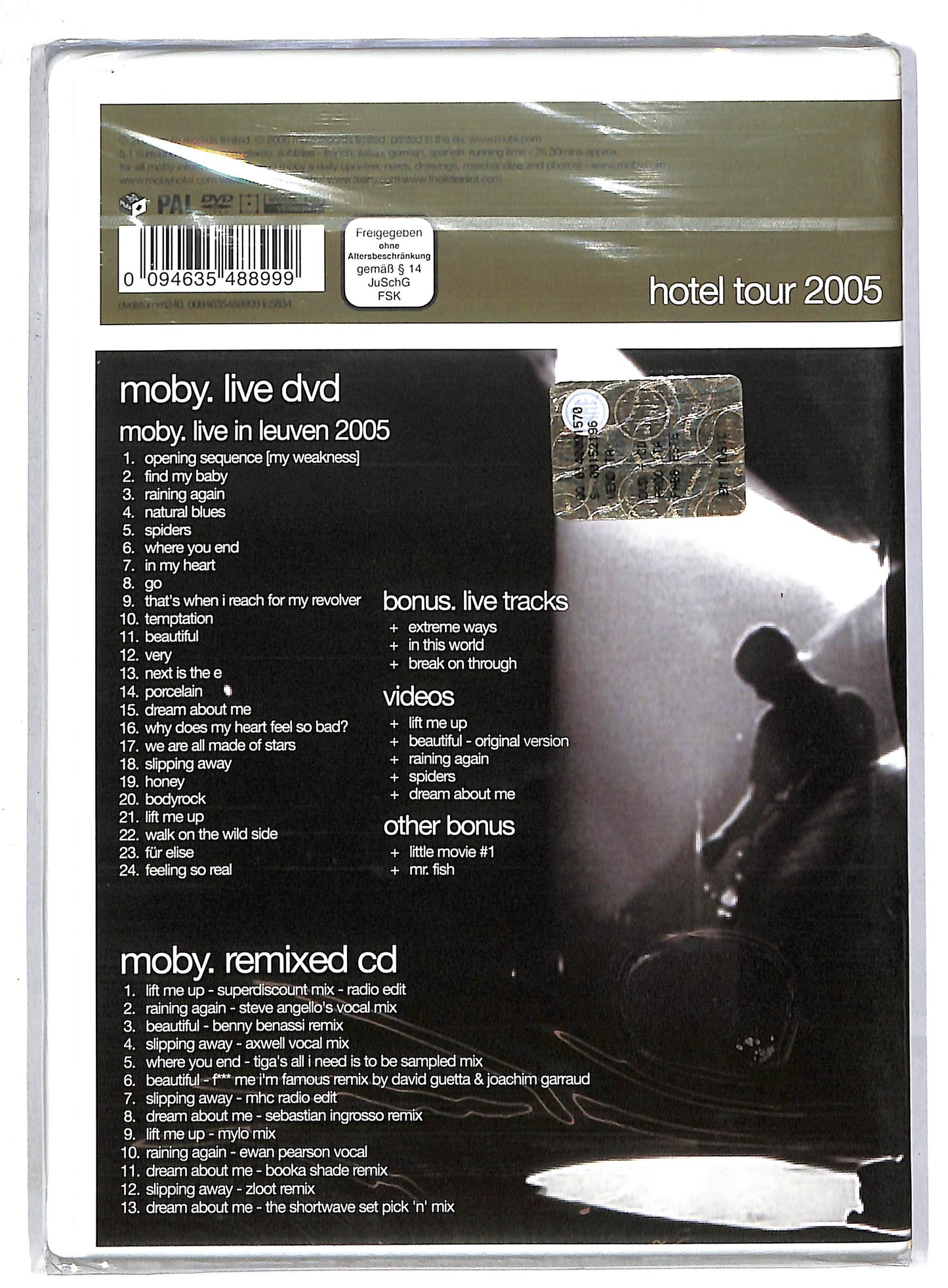 EBOND Moby – Live - Hotel Tour 2005 DVD D805936