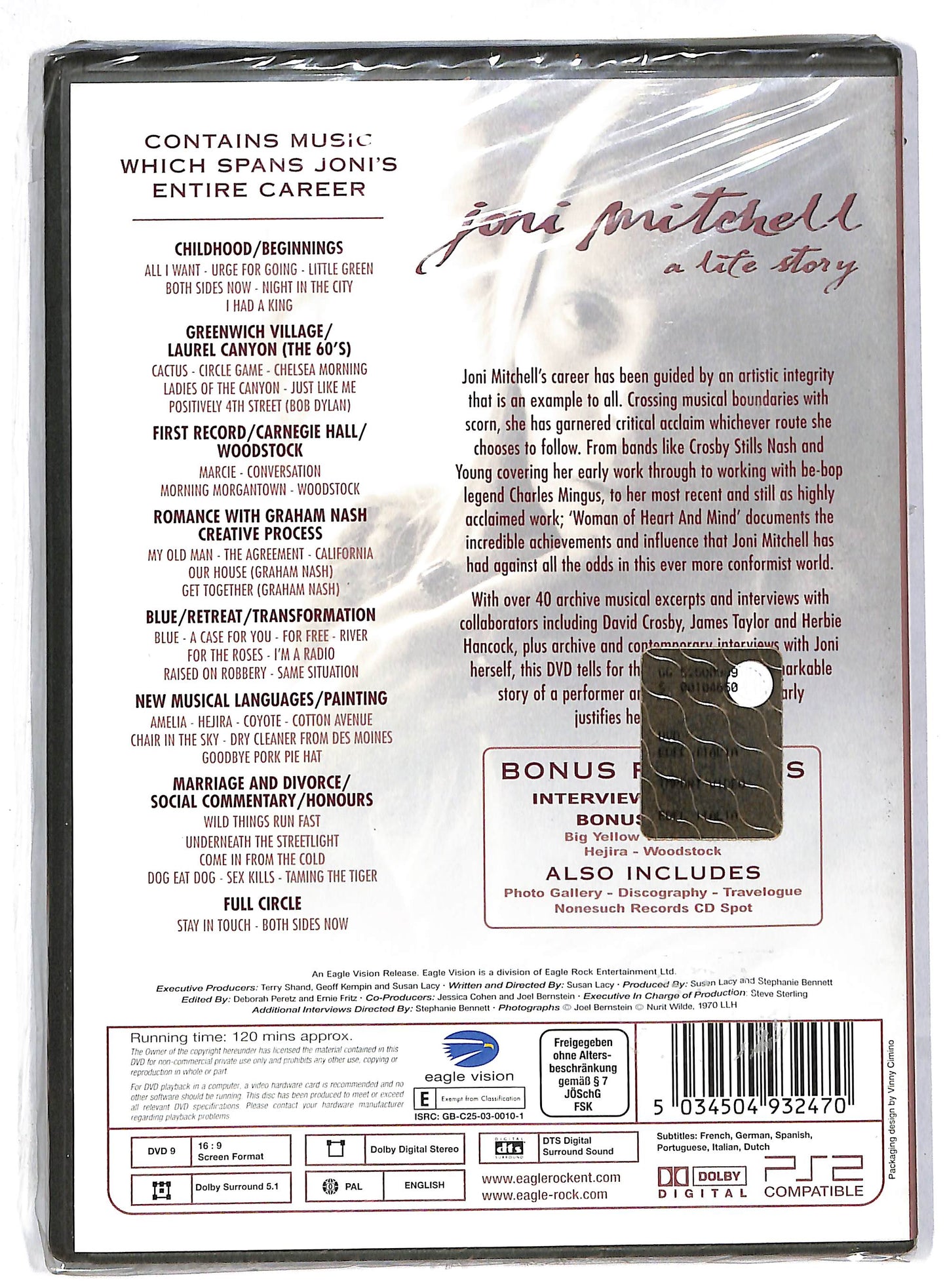 EBOND Joni Mitchell – Woman Of Heart And Mind (A Life Story) DVD D805940