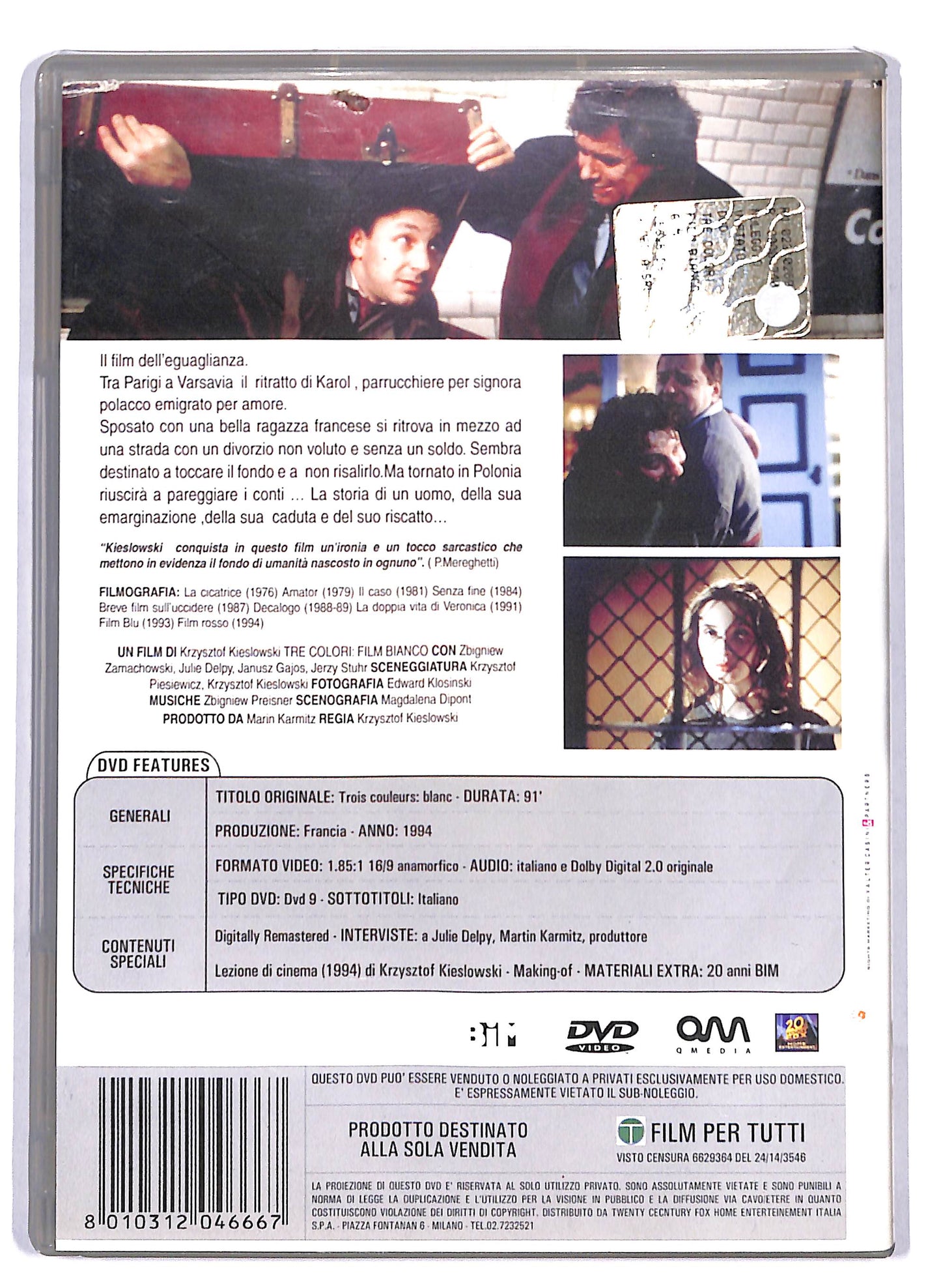 EBOND Tre colori - Film bianco DVD D806004