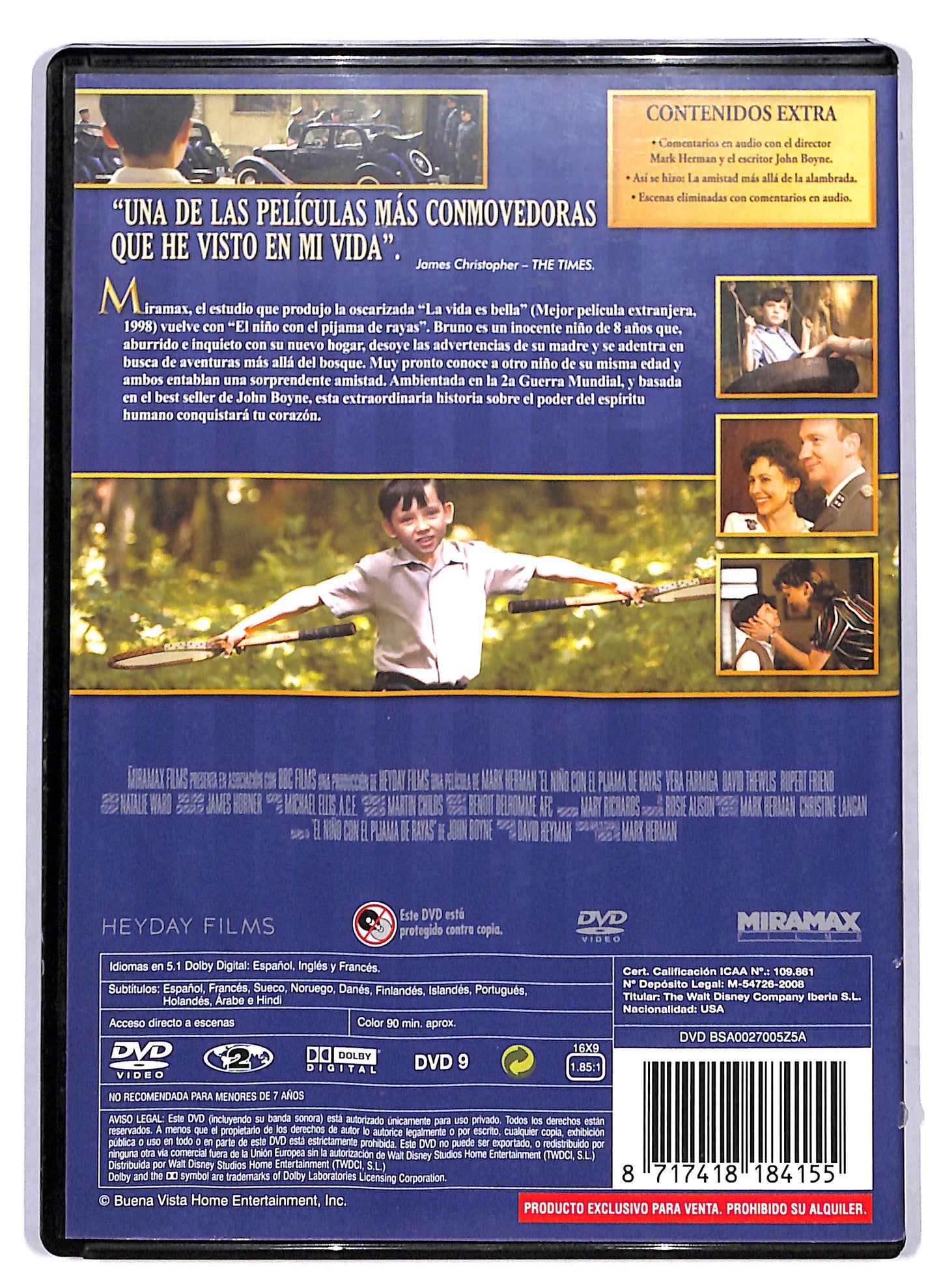 EBOND Il bambino con il pigiama a righe (versione spagna - NO ITA) DVD D806013