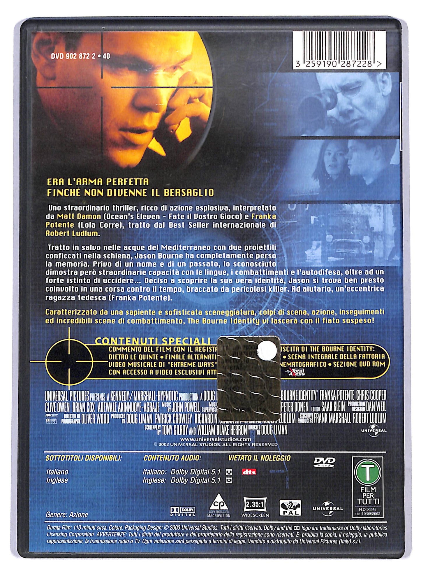 EBOND The Bourne Identity DVD D806052