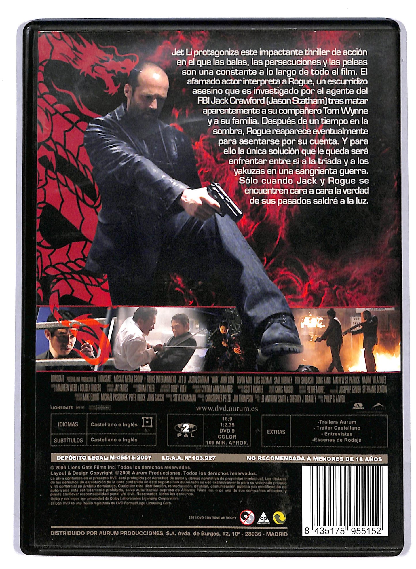 EBOND El asesino - war (Versione Spagna - NO ITA) DVD D806103