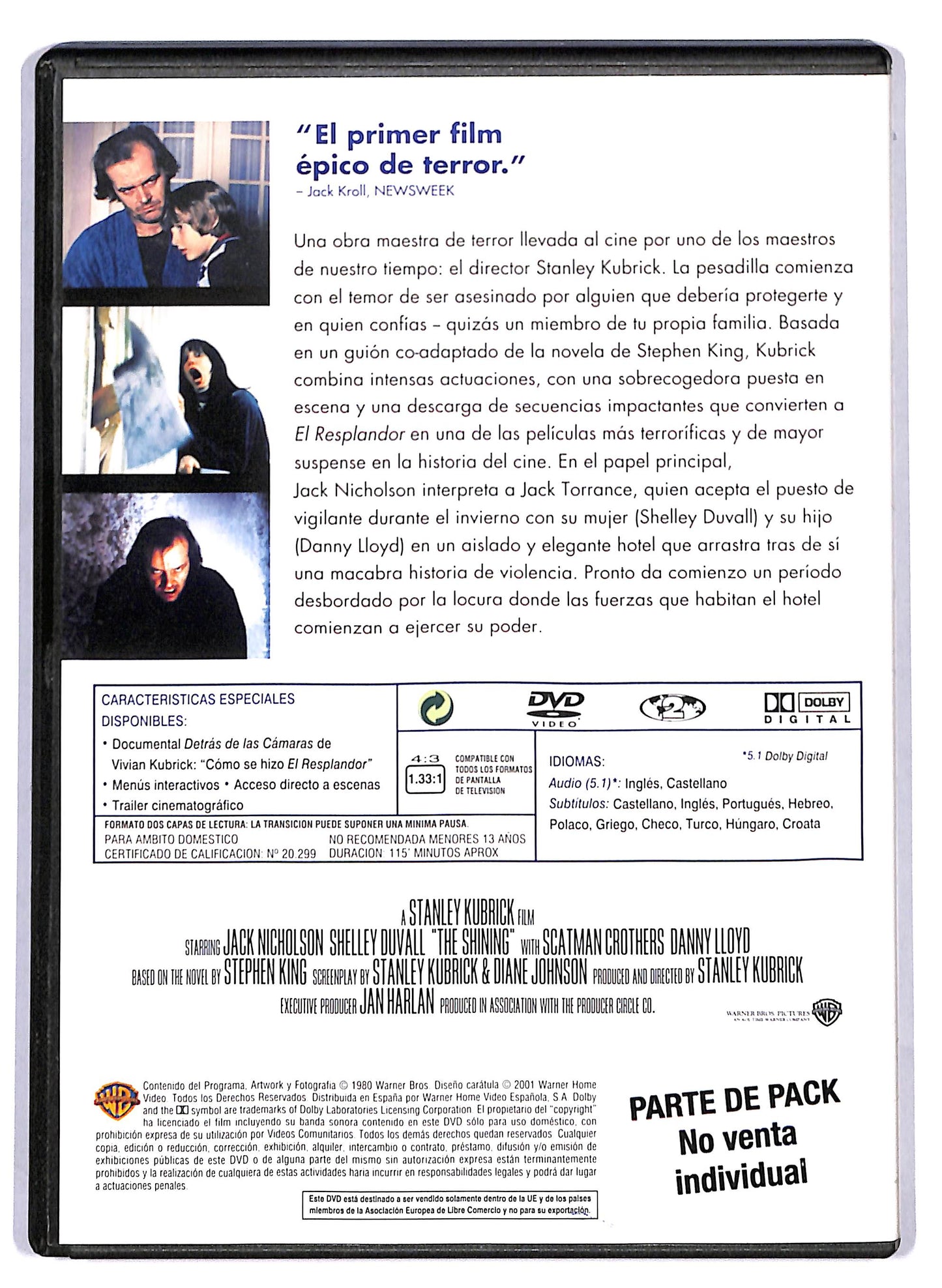EBOND El Resplandor (NO ITA) DVD D806121