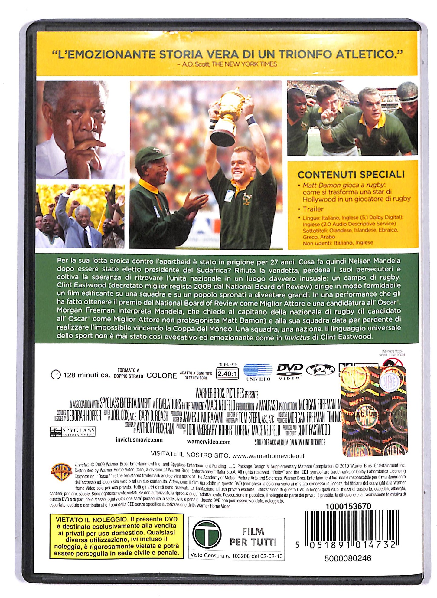 EBOND Invictus - L'invincibile DVD D806227