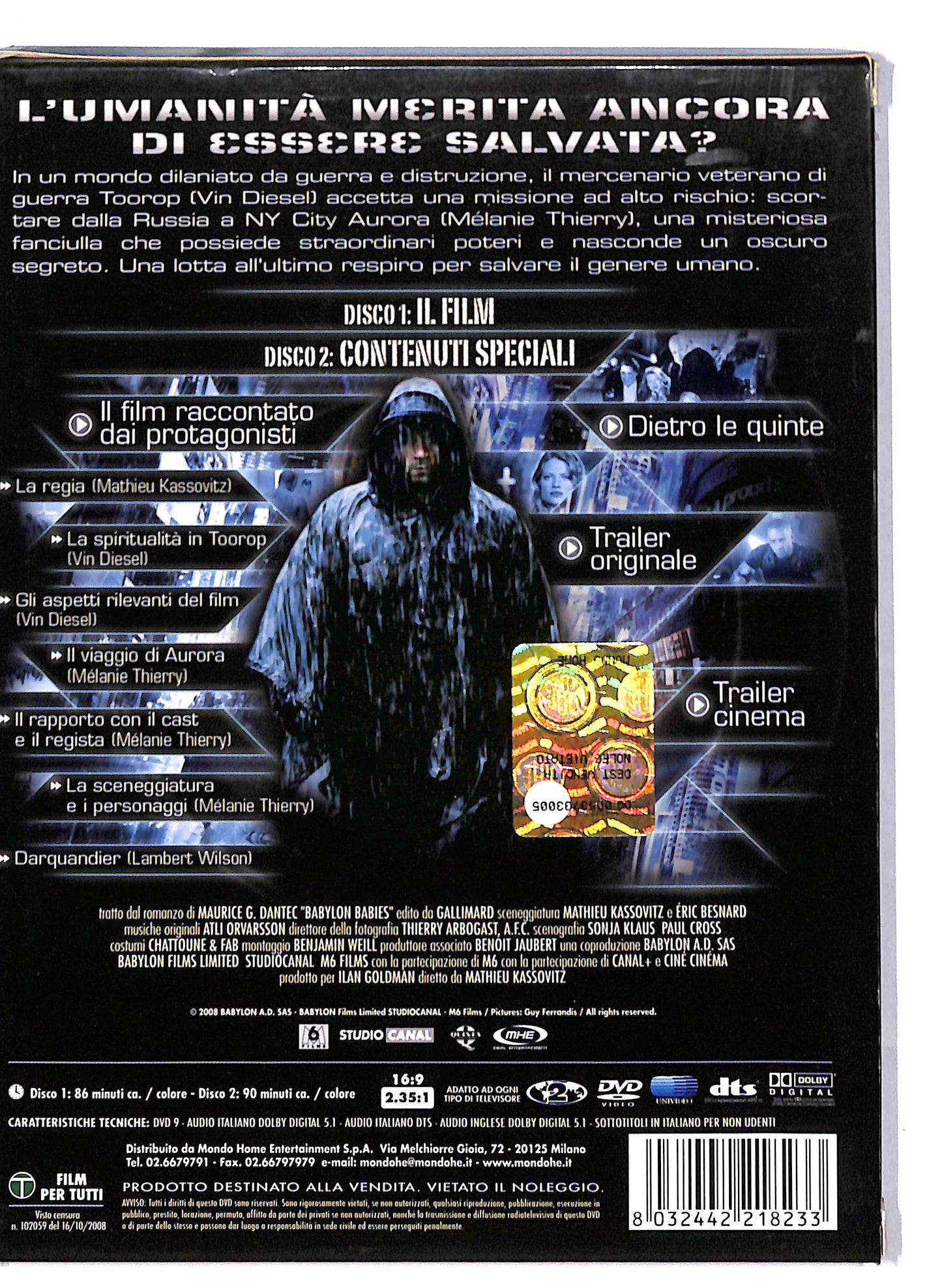 EBOND Babylon A.D DIGIPACK Edizione Speciale 2 dischi DVD D806257