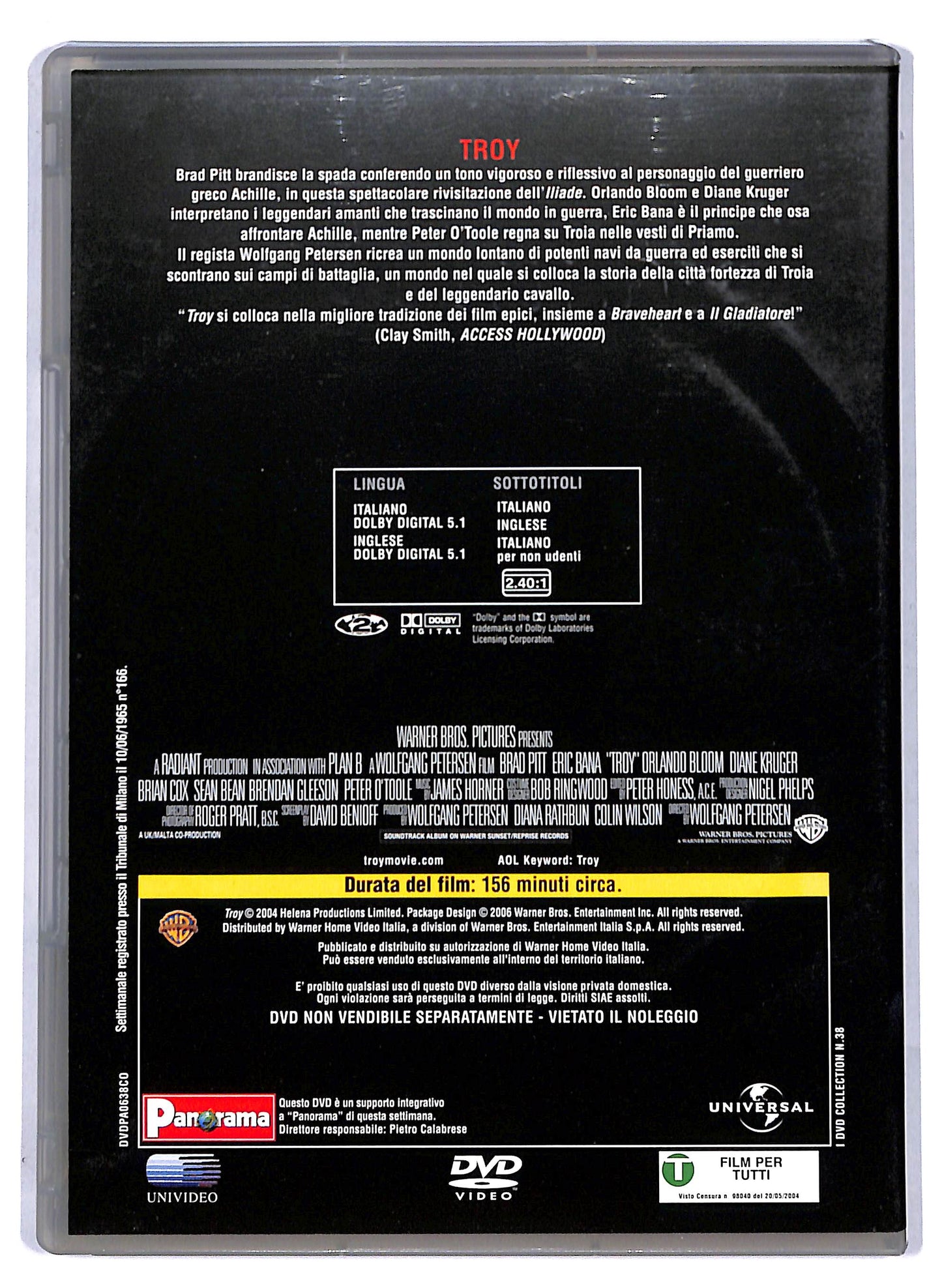 EBOND Miti e Leggende - Troy EDITORIALE DVD D806350