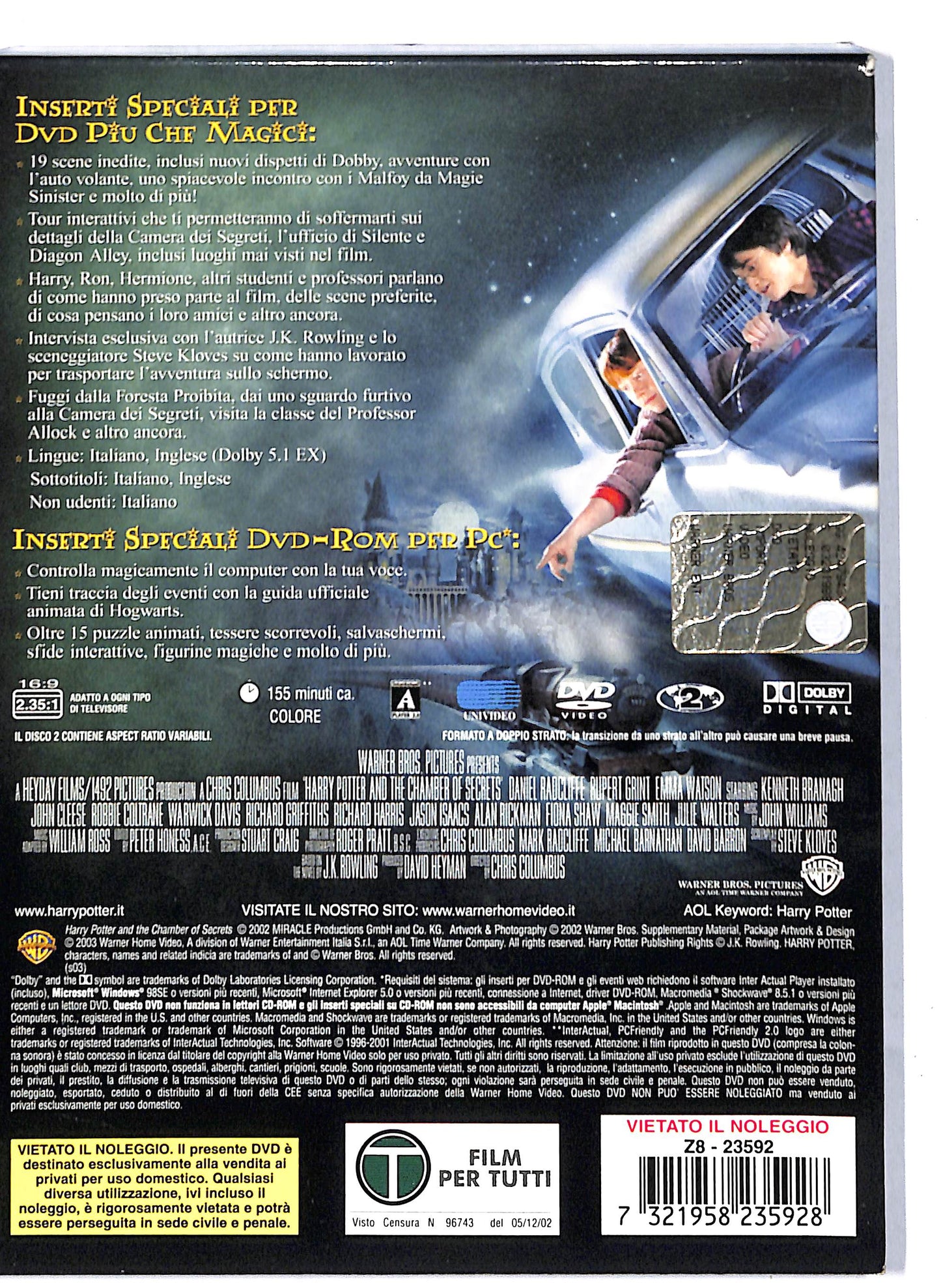 EBOND Harry Potter e la camera dei segreti (2 dischi) DVD D806433