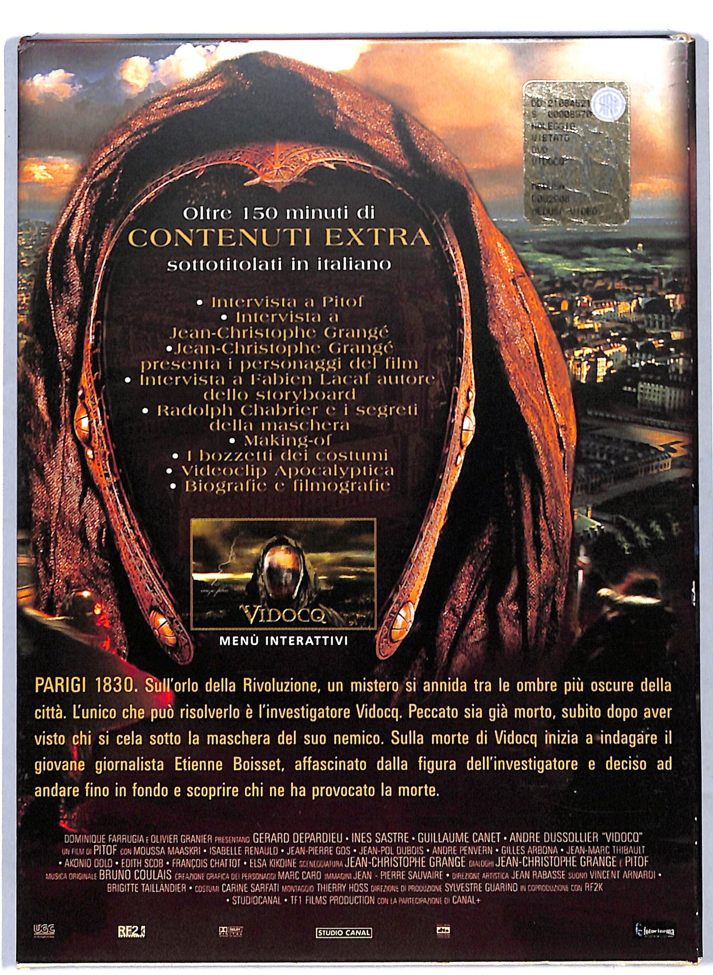 EBOND Vidocq La maschera senza volto DIGIPACK DVD D806443