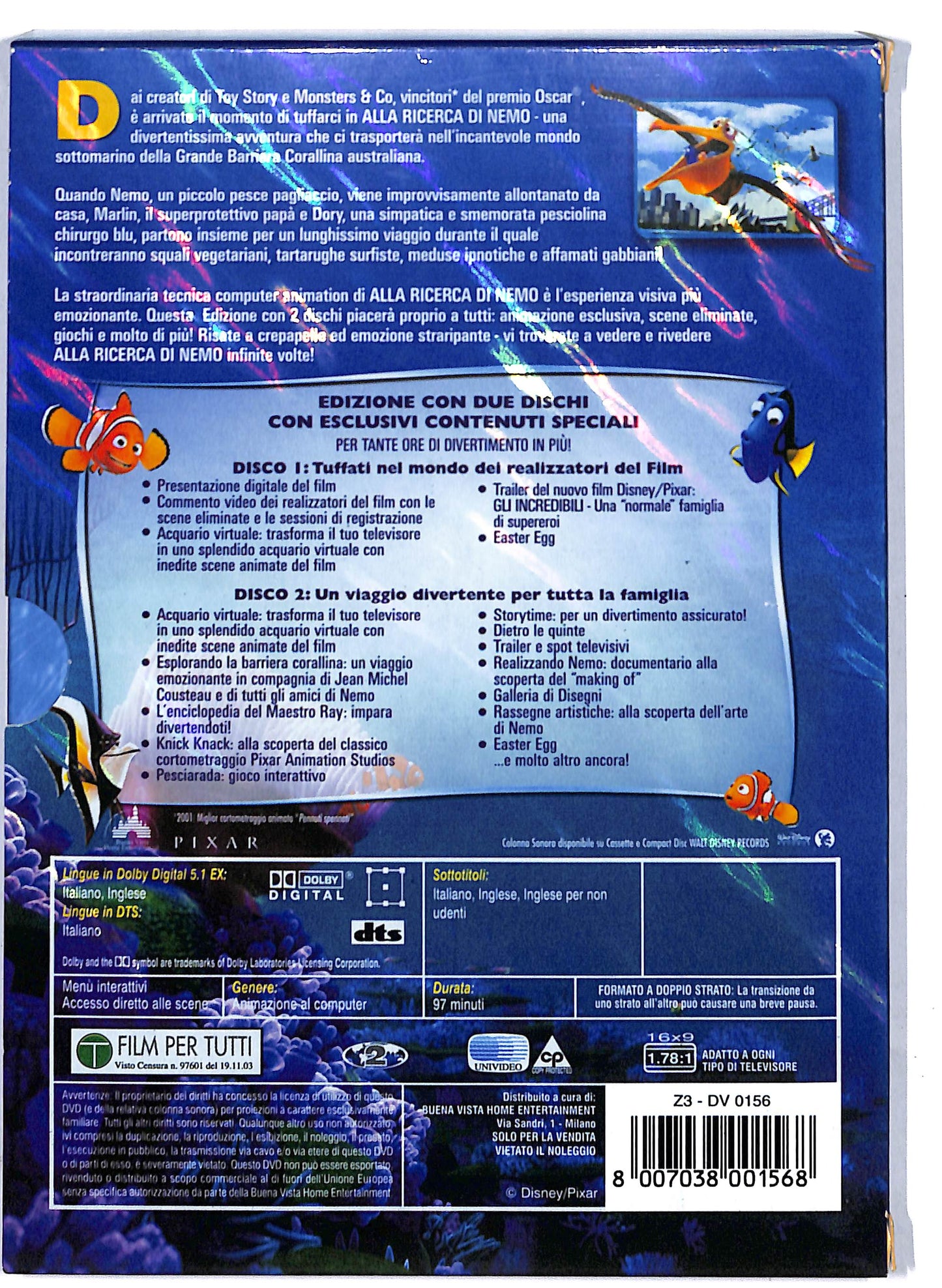 EBOND Alla Ricerca Di Nemo ( 2 dischi) DVD D806453