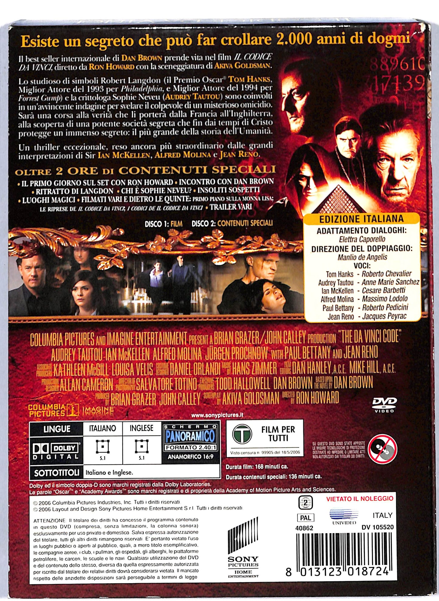 EBOND Il Codice Da Vinci Extended Cut 2 dischi DVD D806528