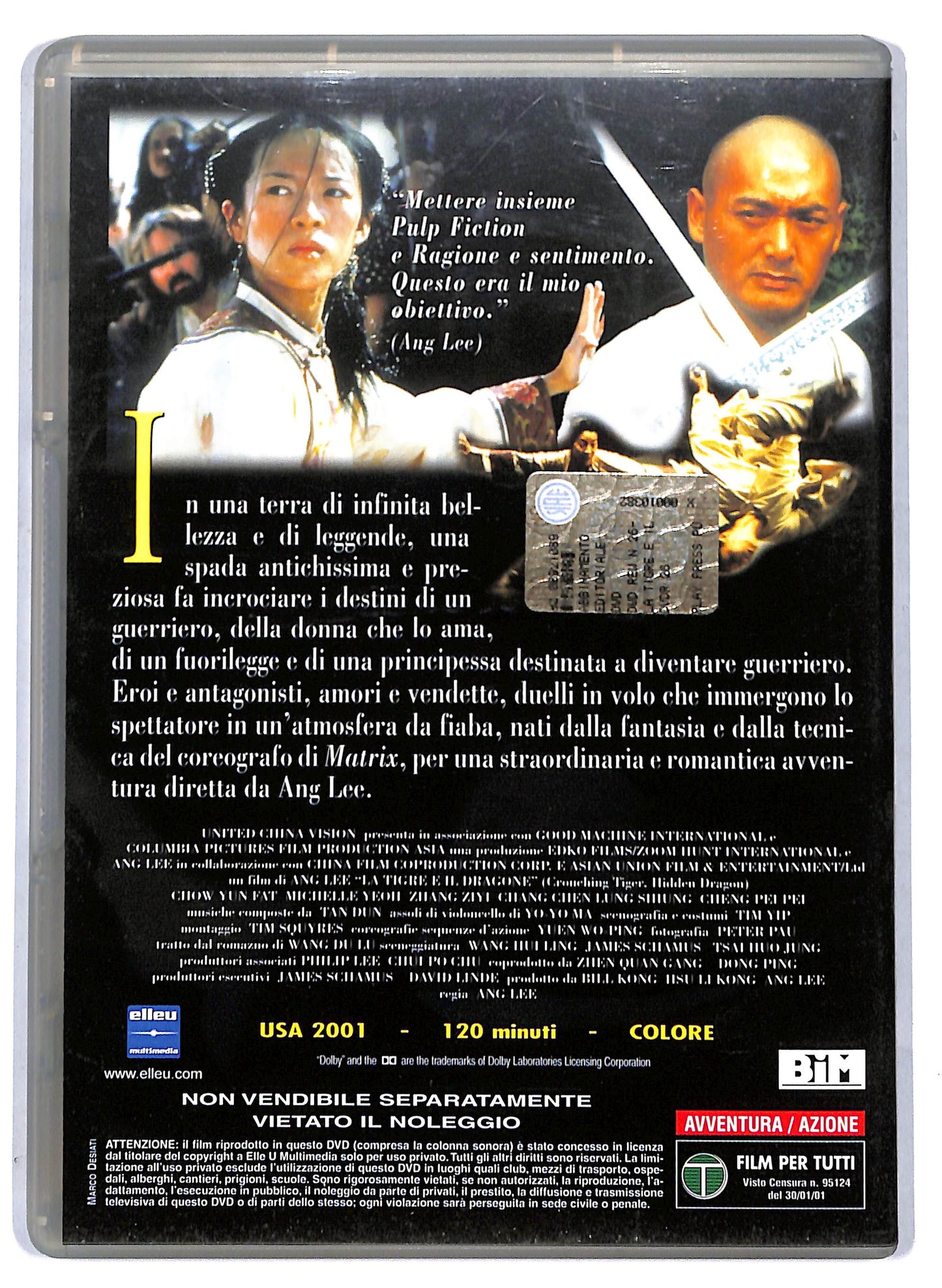 EBOND La Tigre e il Dragone EDITORIALE DVD D806529