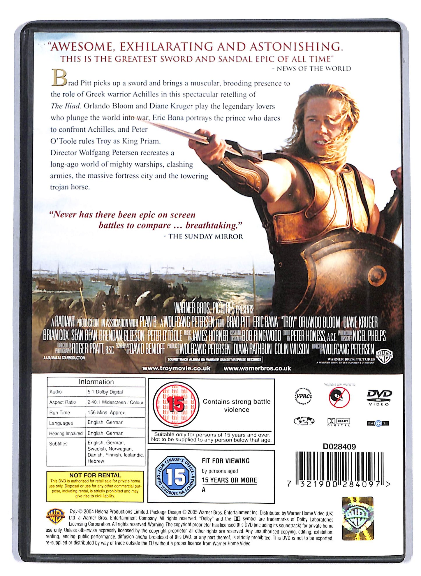 EBOND Troy (NO ITA) Uk Edition DVD D806544