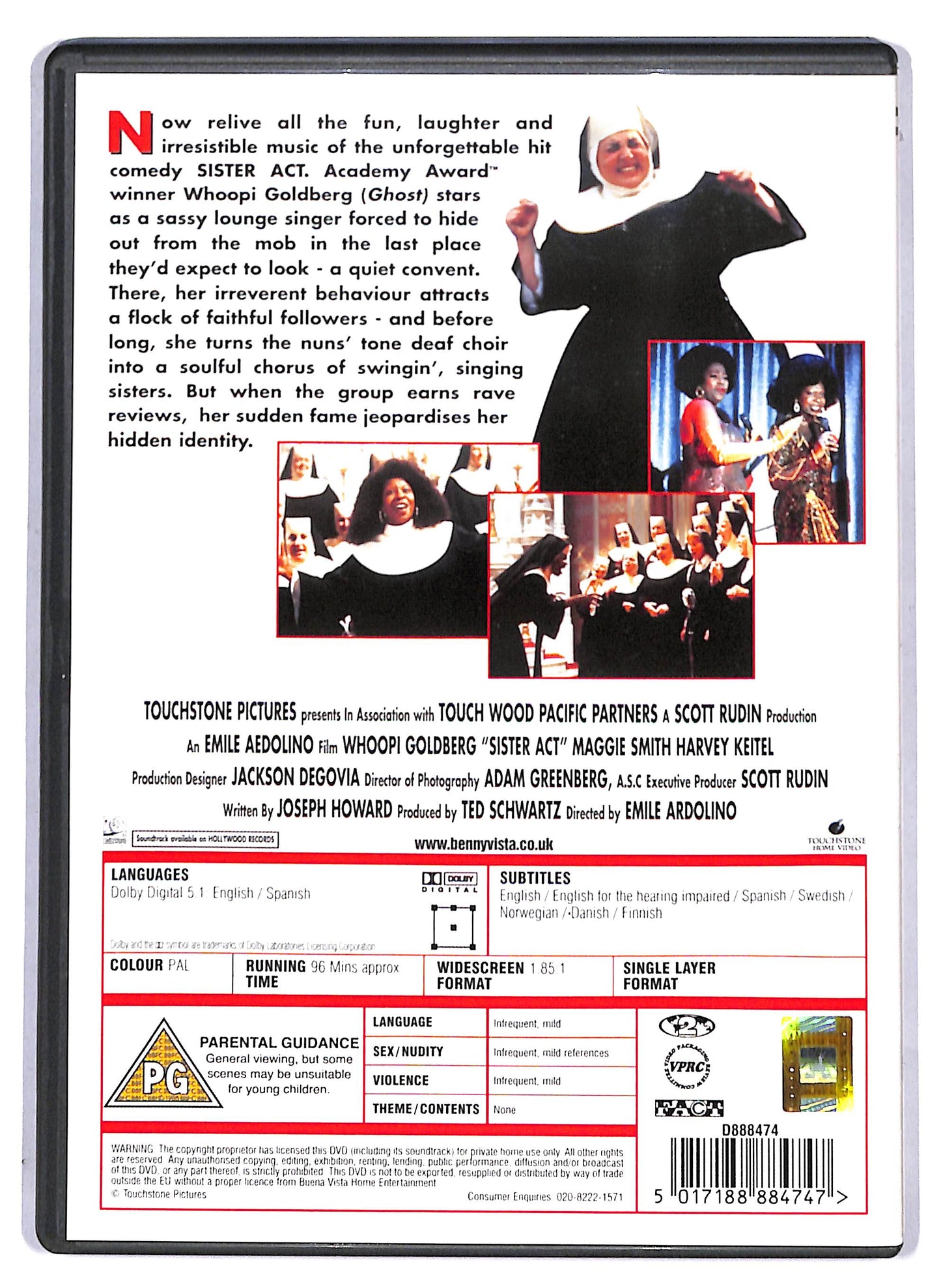 EBOND Sister Act - no ita - UK Edition DVD D806550