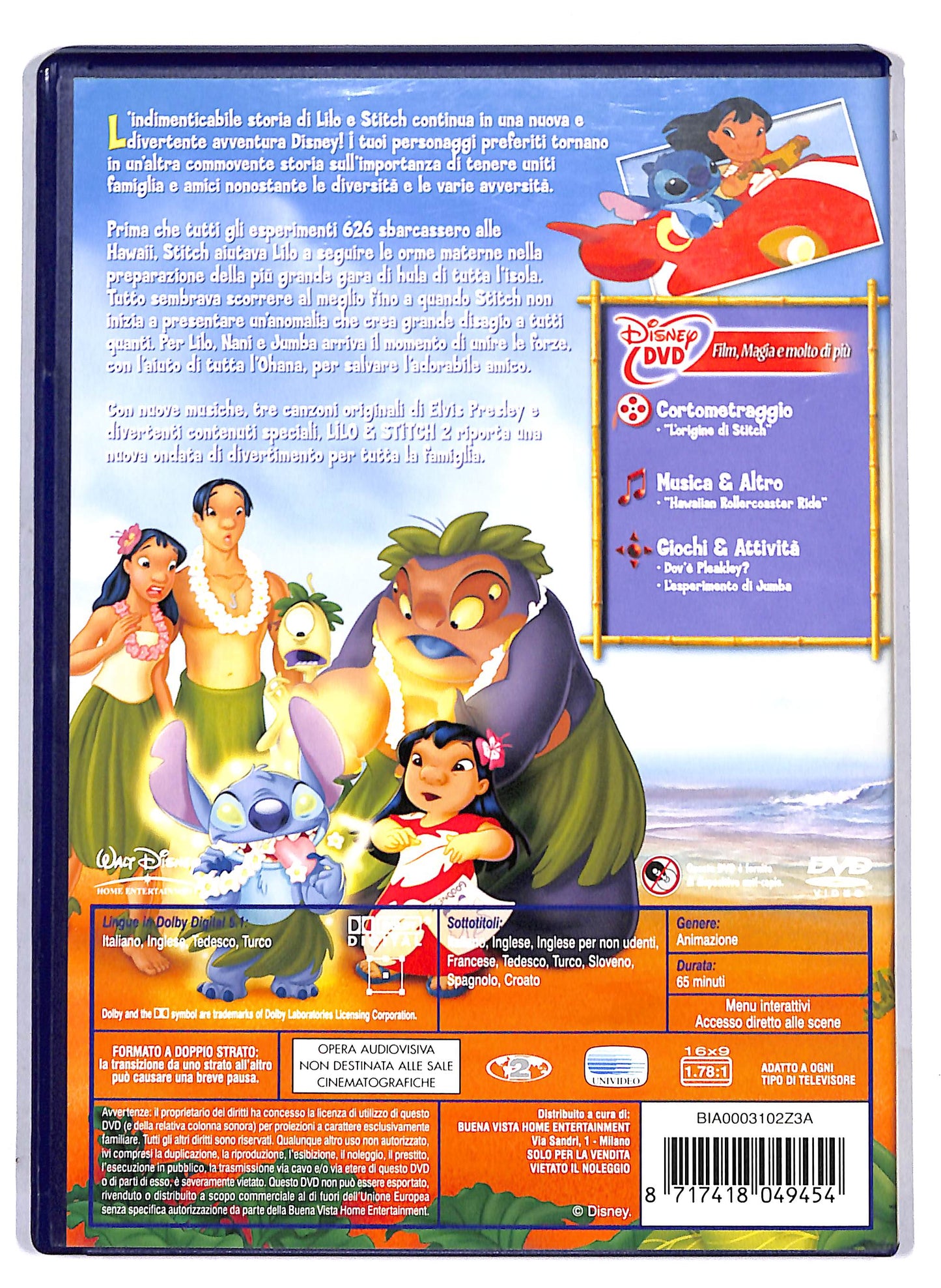 EBOND Lilo e Stitch 2 - Che Disastro Stitch DVD D806559