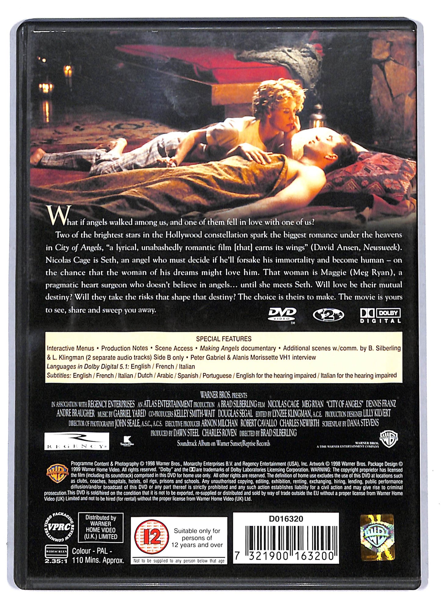 EBOND City of Angels UK EditionDVD D806612