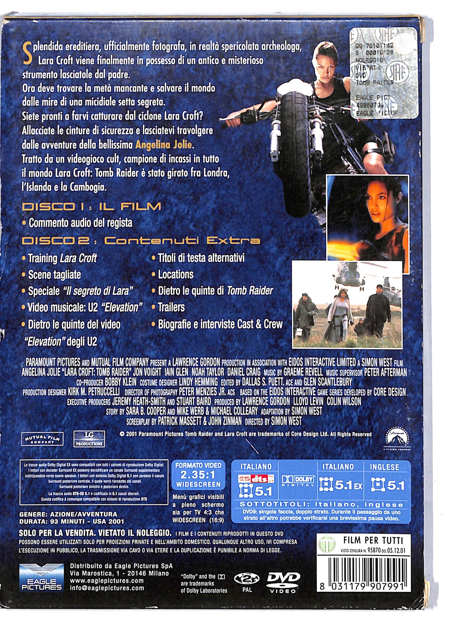 EBOND Tomb Raider (2 dischi) DVD D806626