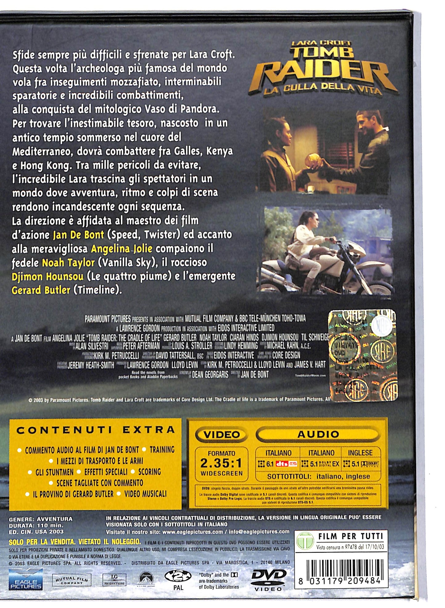 EBOND Tomb raider - la culla della vita DVD D806631