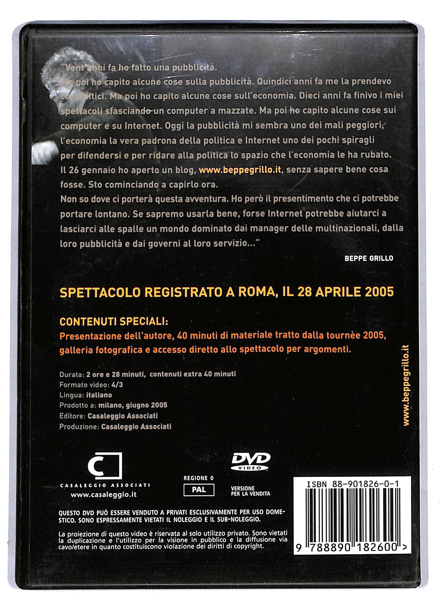 EBOND Beppegrillo.it DVD D806632
