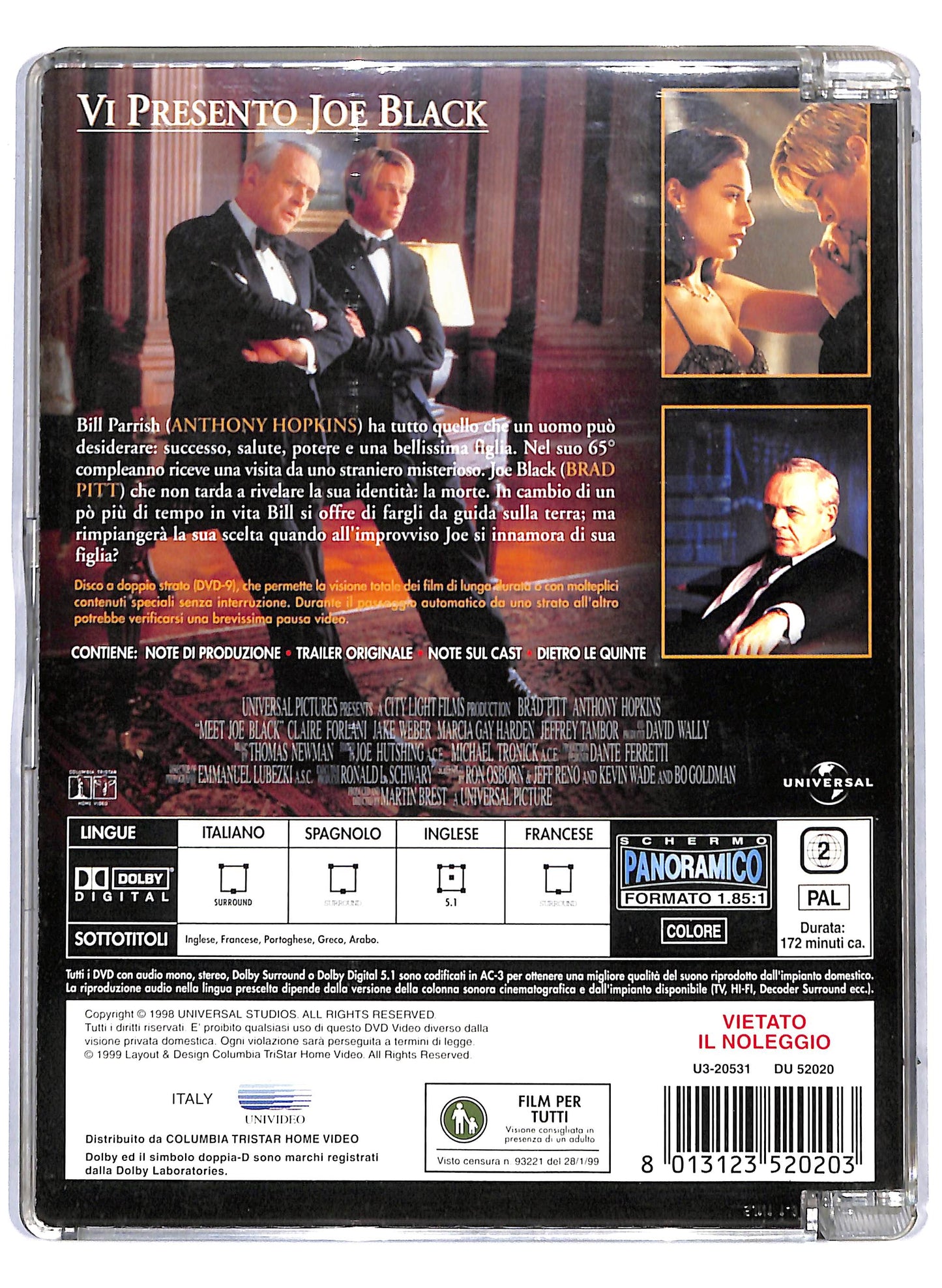 EBOND Vi Presento Joe Black SJB DVD D806649
