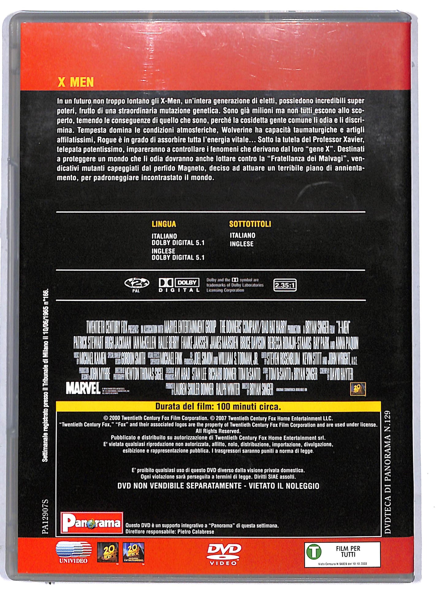 EBOND X-Men EDITORIALE DVD D806707