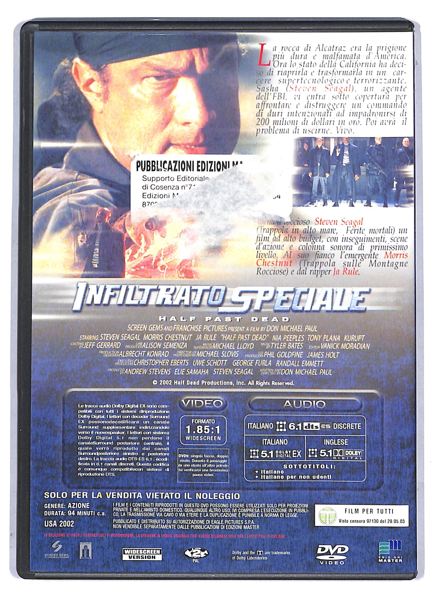 EBOND Infiltrato Speciale EDITORIALE DVD D806760