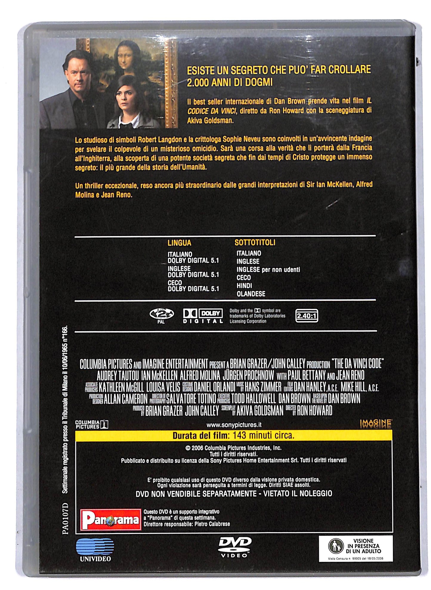 EBOND Il Codice Da Vinci EDITORIALE DVD D806761