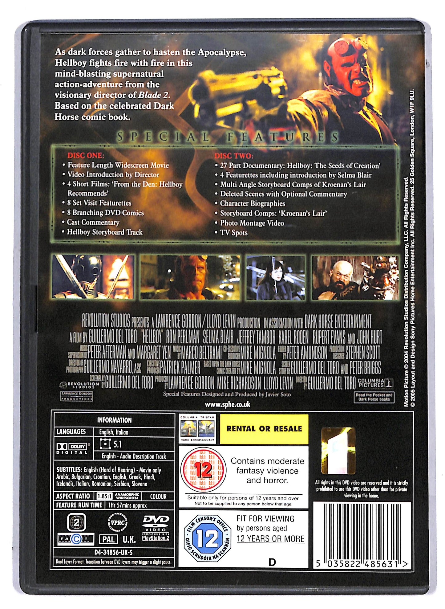 EBOND Hellboy UK Edition DVD D806812