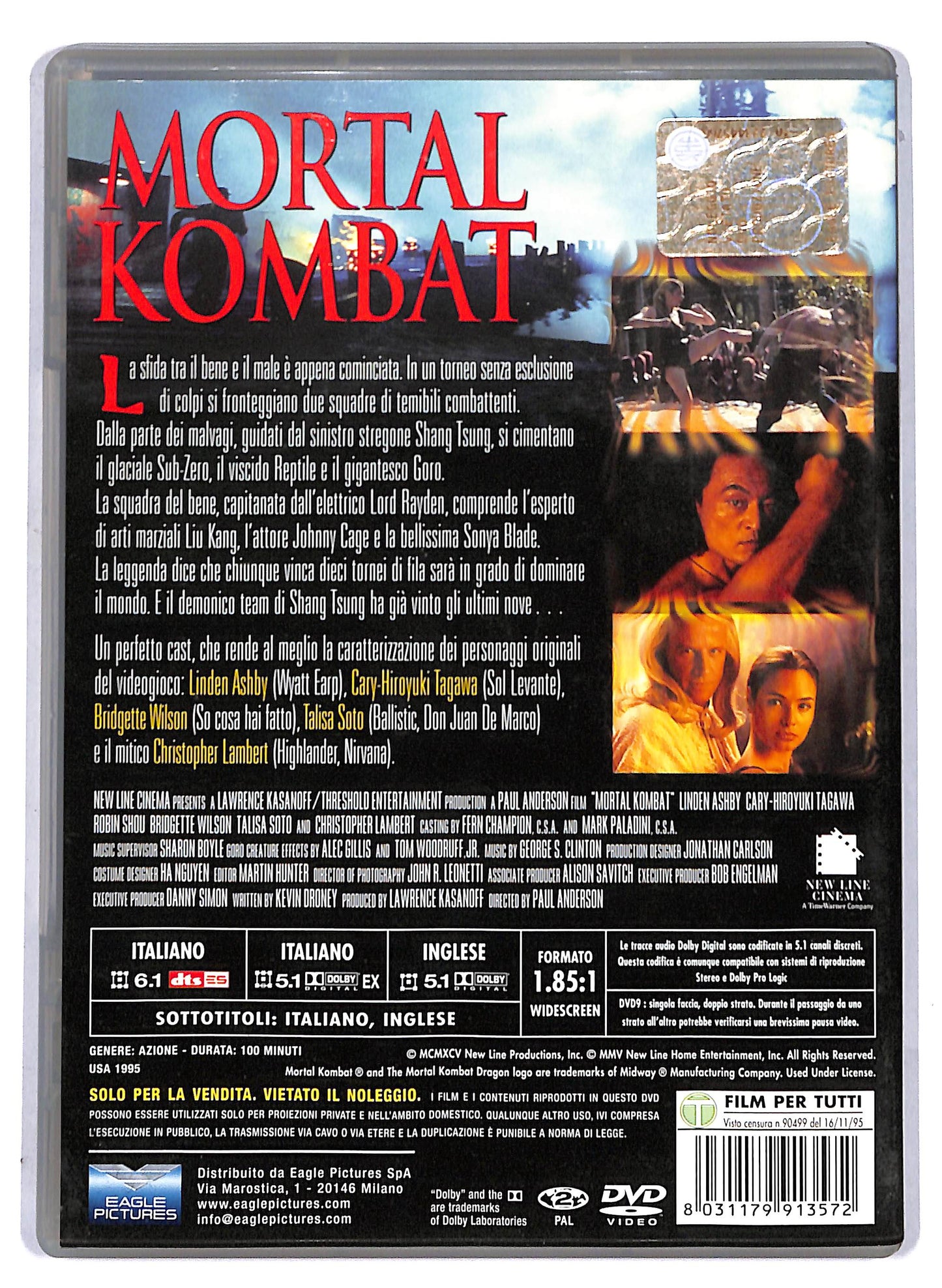 EBOND Mortal Kombat - Edizione restaurata e rimasterizzata DVD D806856
