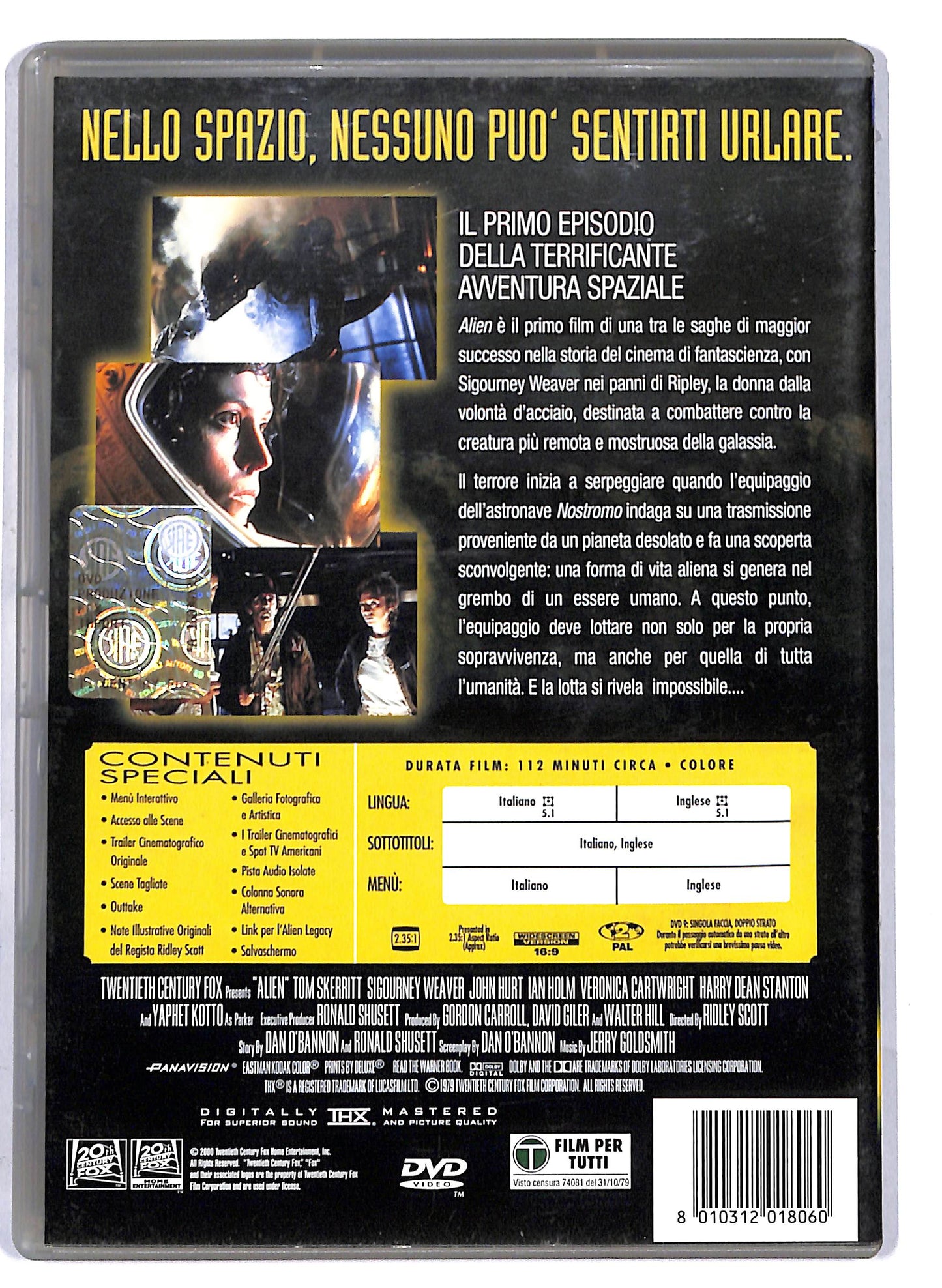 EBOND Alien (edizione del 20° anniversario) DVD D806948