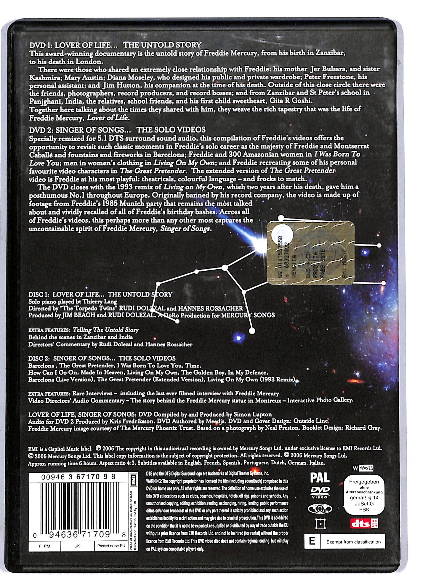 EBOND Freddie mercury - lover of life DVD D806956
