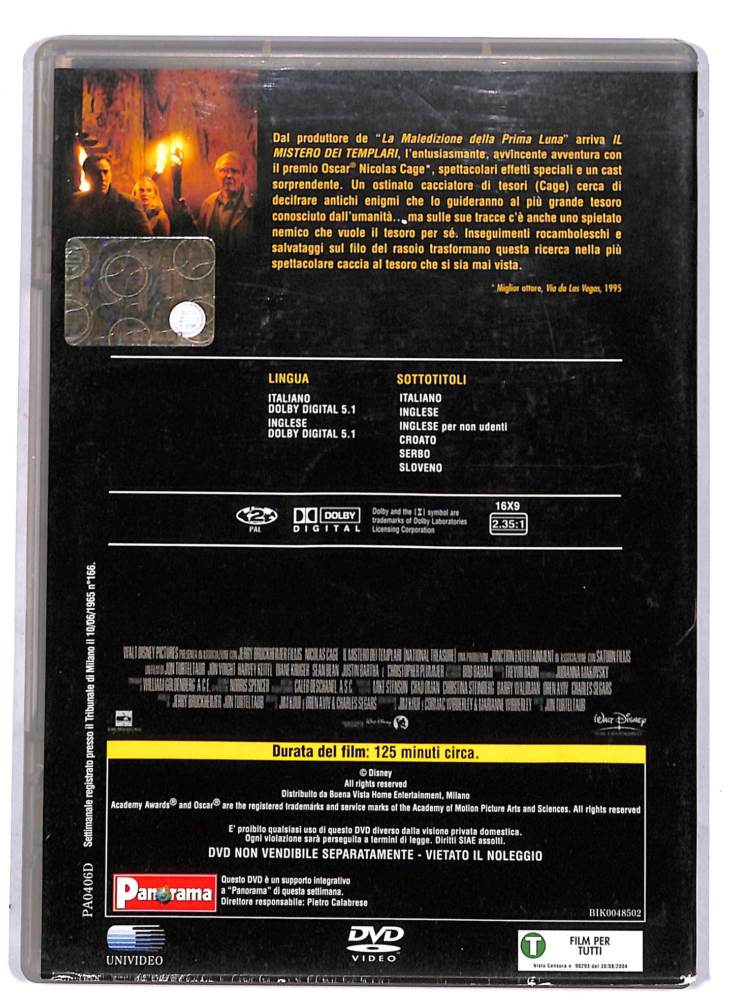 EBOND Il mistero dei Templari EDITORIALE DVD D807031