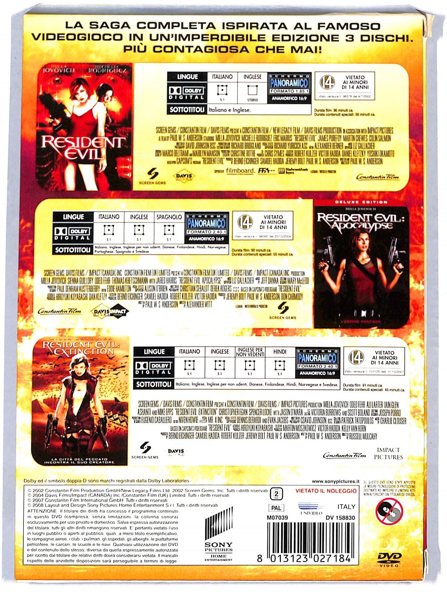 EBOND Resident Evil - Trilogia DVD D807116