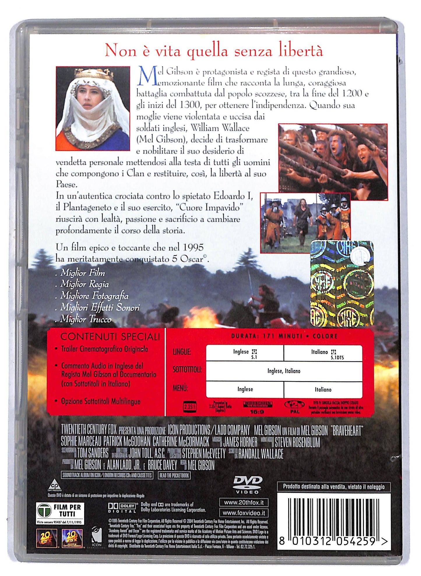EBOND Braveheart - Mel Gibson DVD D807156