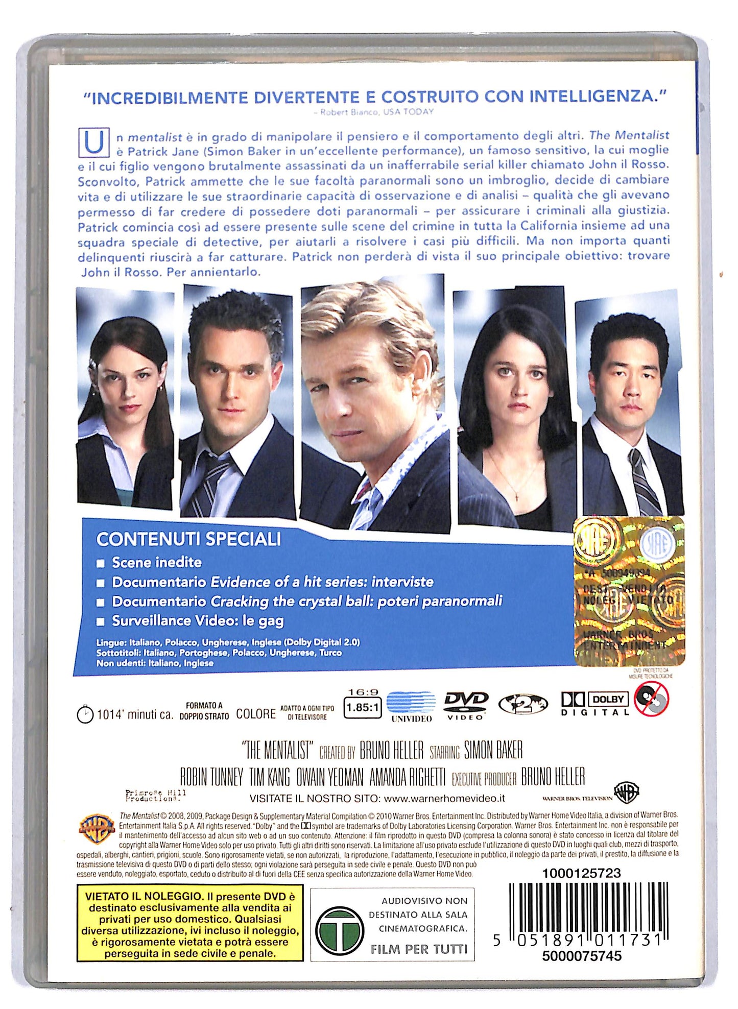 EBOND Mentalist - Stagione 01 (6 dischi) DVD D807252