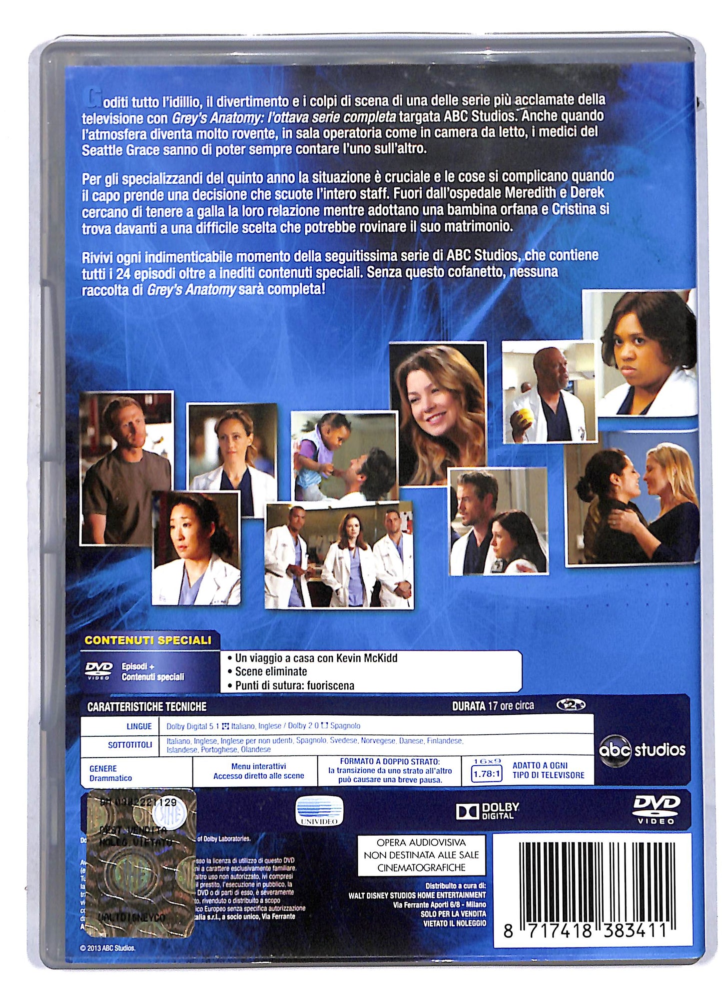 EBOND Grey's anatomy Stagione 08 DVD D807301