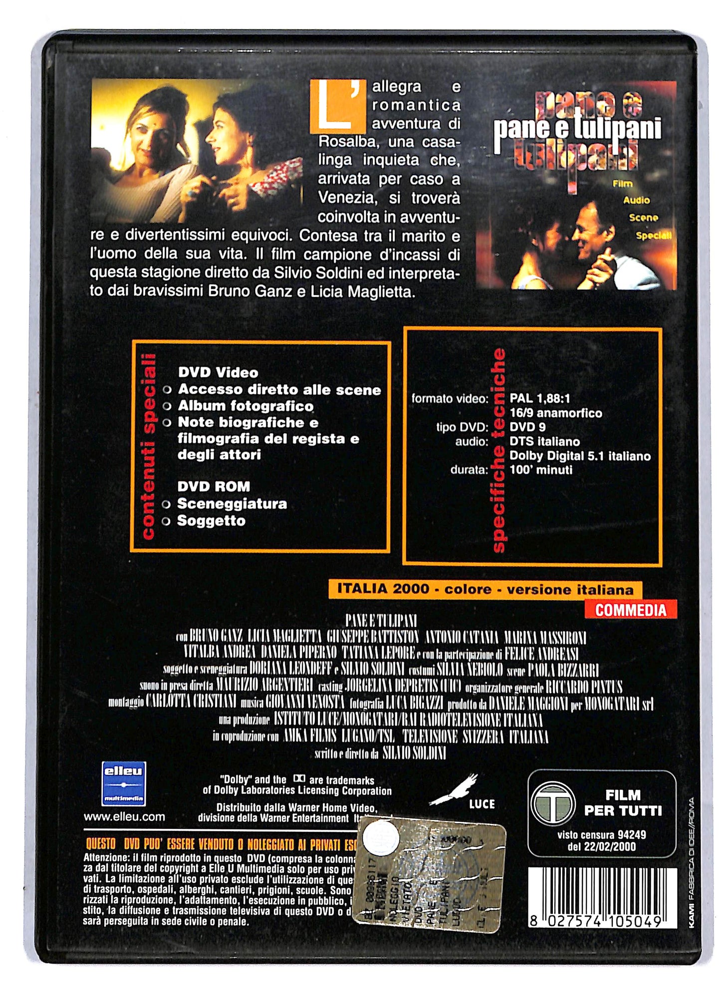 EBOND Pane e Tulipani DVD D807338