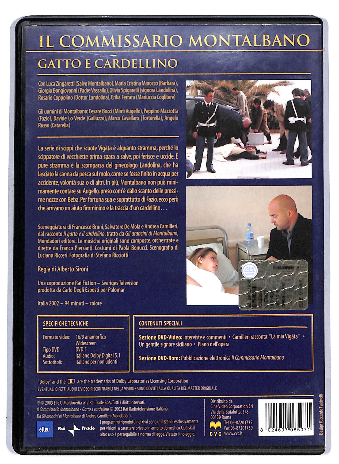 EBOND Il commissario Montalbano Il Gatto e il Cardellino DVD D807343
