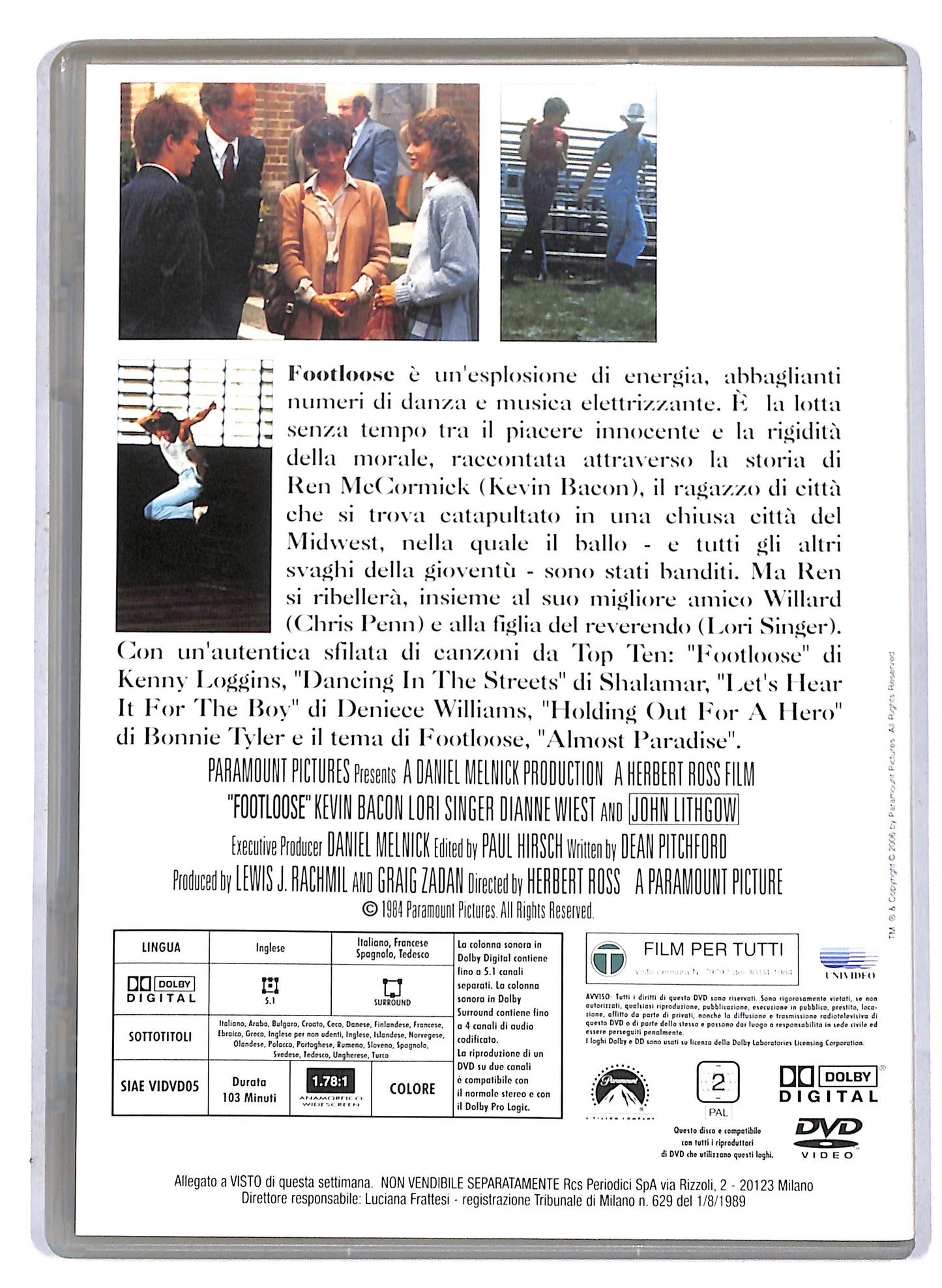 EBOND Footloose EDITORIALE DVD D807411