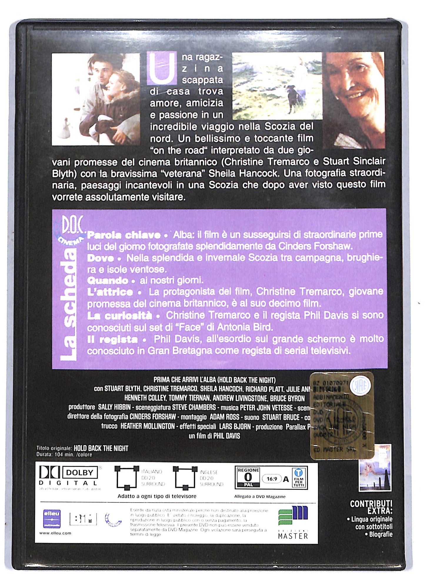 EBOND Hold Back the Night EDITORIALE DVD D807447