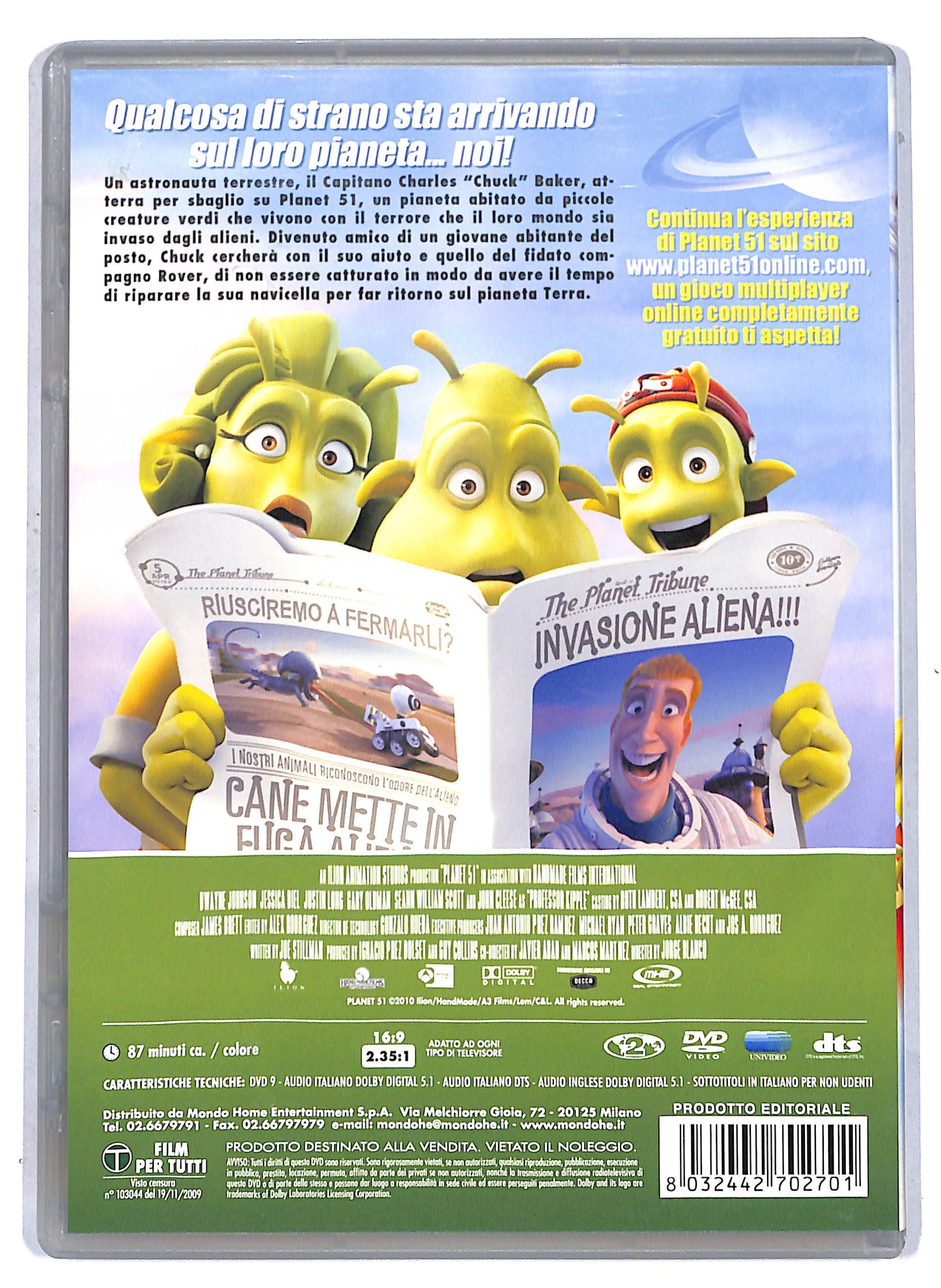 EBOND Planet 51 EDITORIALE DVD D807448