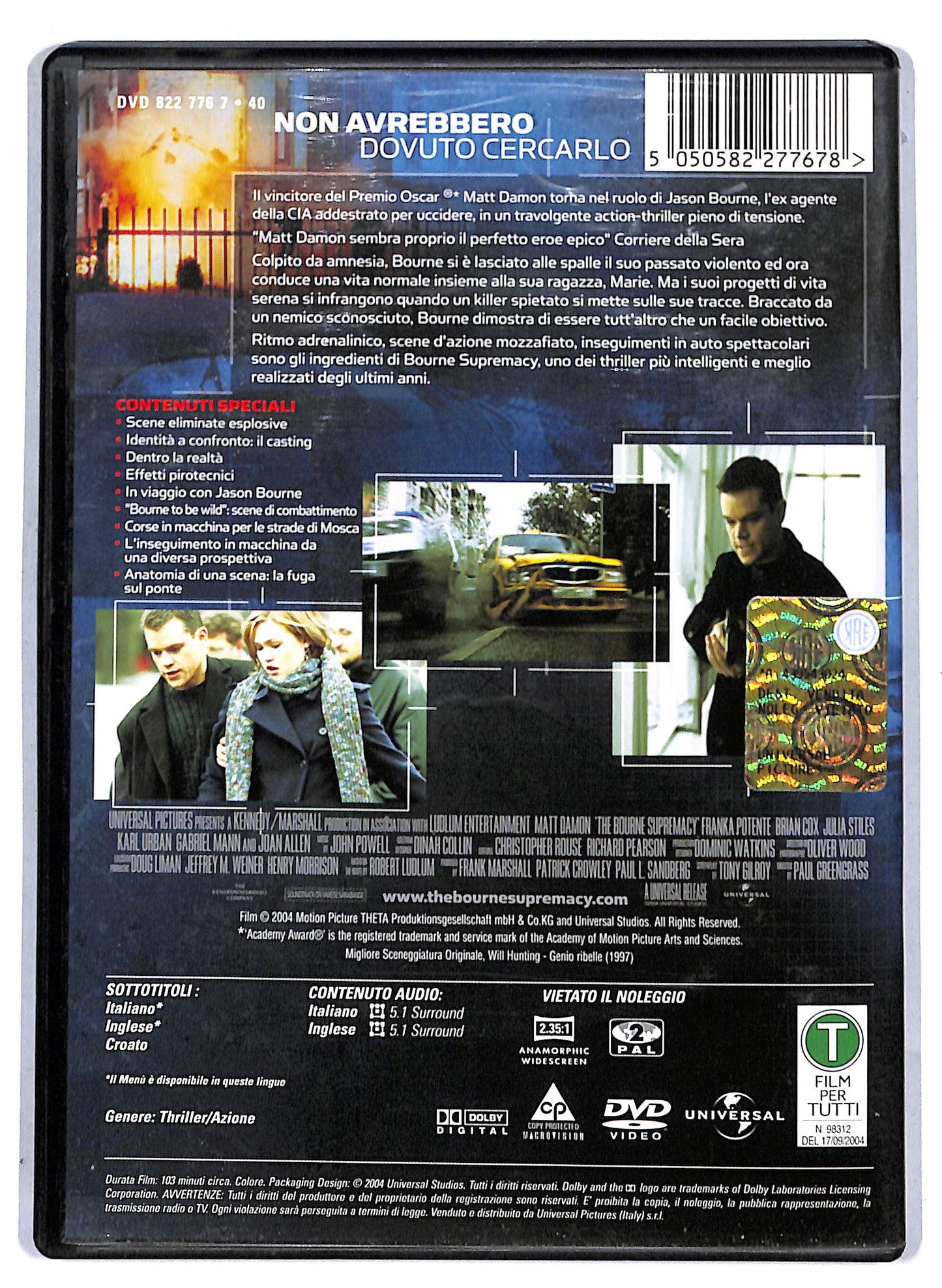 EBOND The Bourne Supremacy DVD D807462