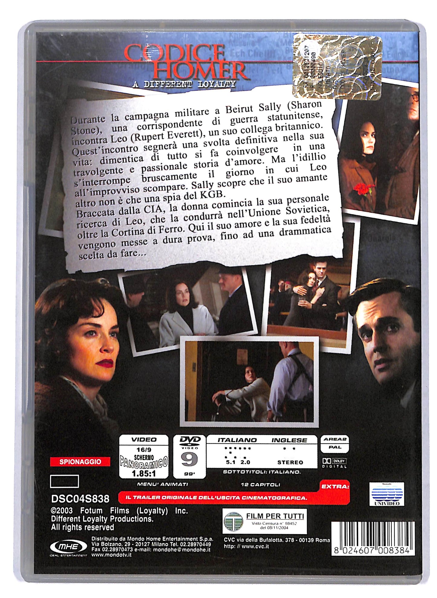 EBOND Codice Homer a different loyalty DVD D807629